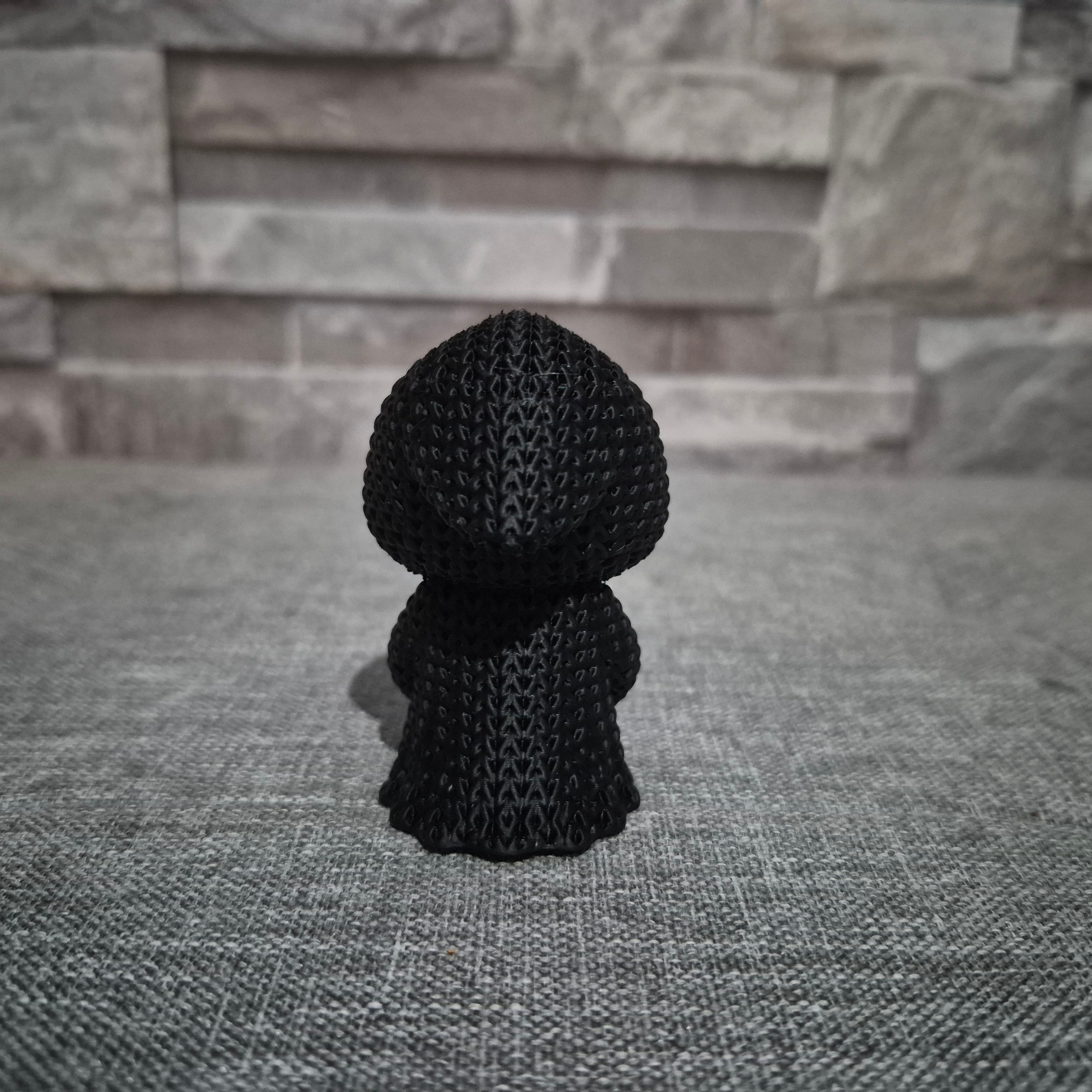 Décoration Squelette Cœur Tricot – Halloween et Saint-Valentin – Figurine 3D