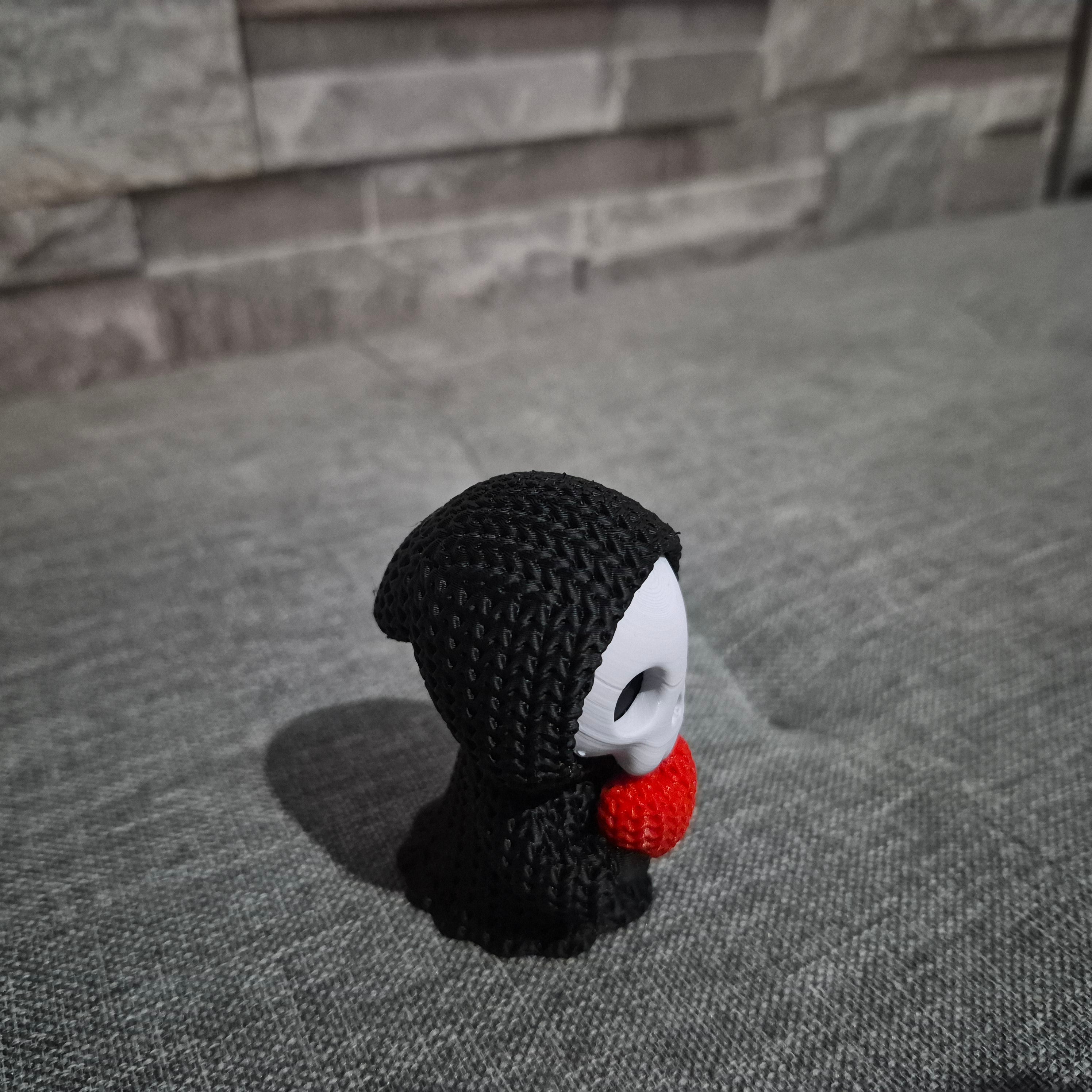 Décoration Squelette Cœur Tricot – Halloween et Saint-Valentin – Figurine 3D