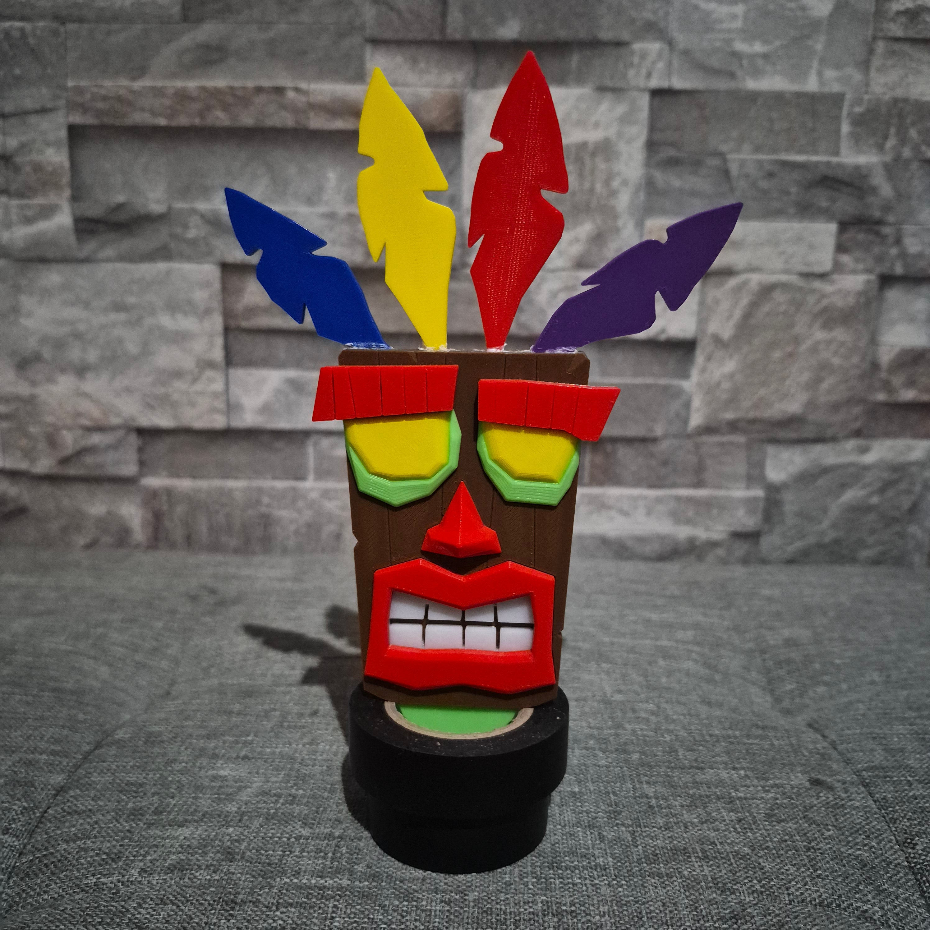 Masque Aku Aku – Figurine Crash Bandicoot en Impression 3D