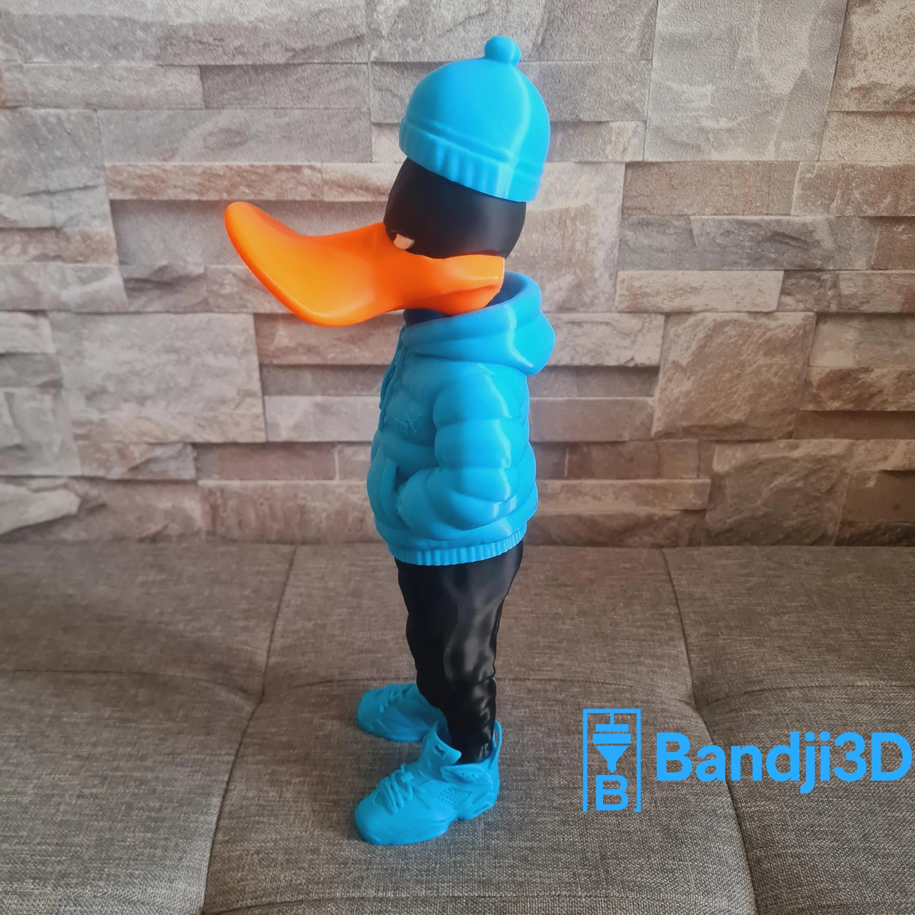 Figurine inspirée de l’univers Daffy Duck streetwear – Édition collector personnalisable – Statue déco cartoon impression 3D