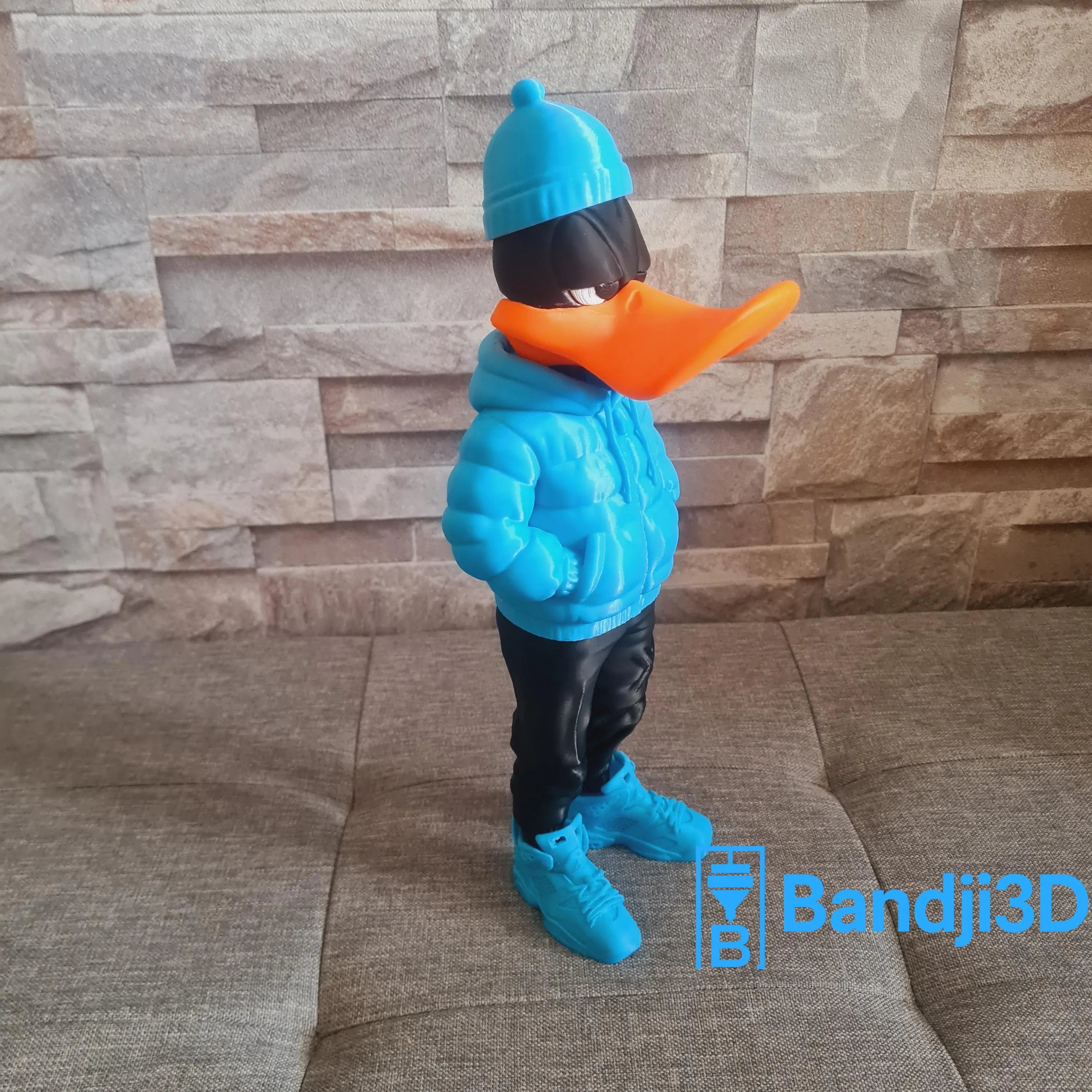 Figurine inspirée de l’univers Daffy Duck streetwear – Édition collector personnalisable – Statue déco cartoon impression 3D