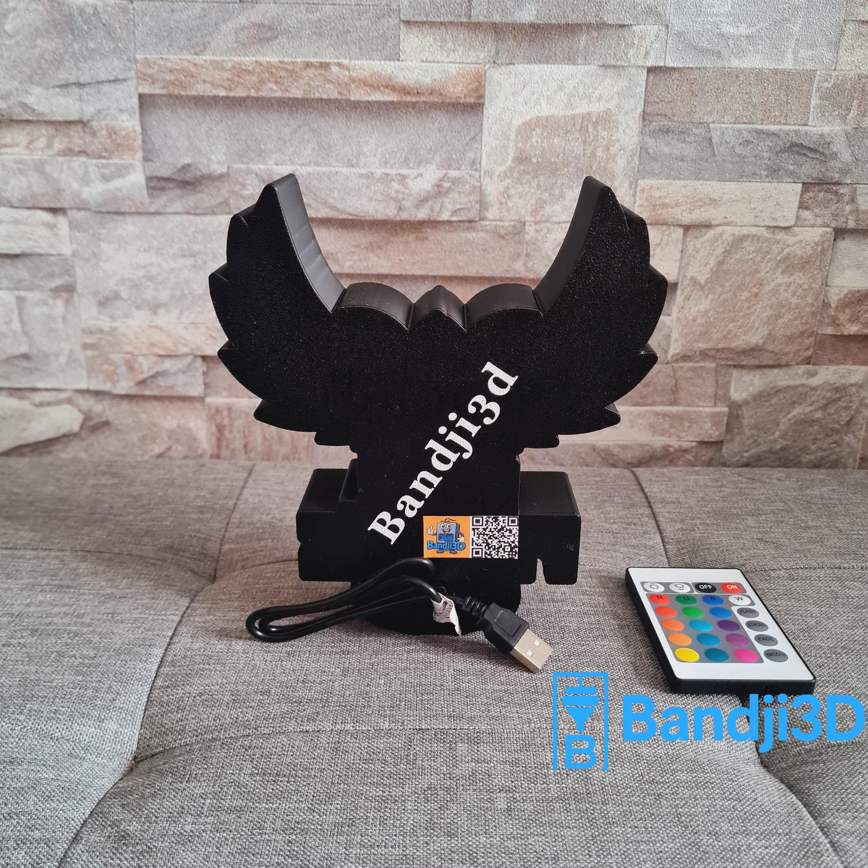 Enseigne lumineuse LED personnalisable – Logo sur mesure – Commande smartphone ou télécommande