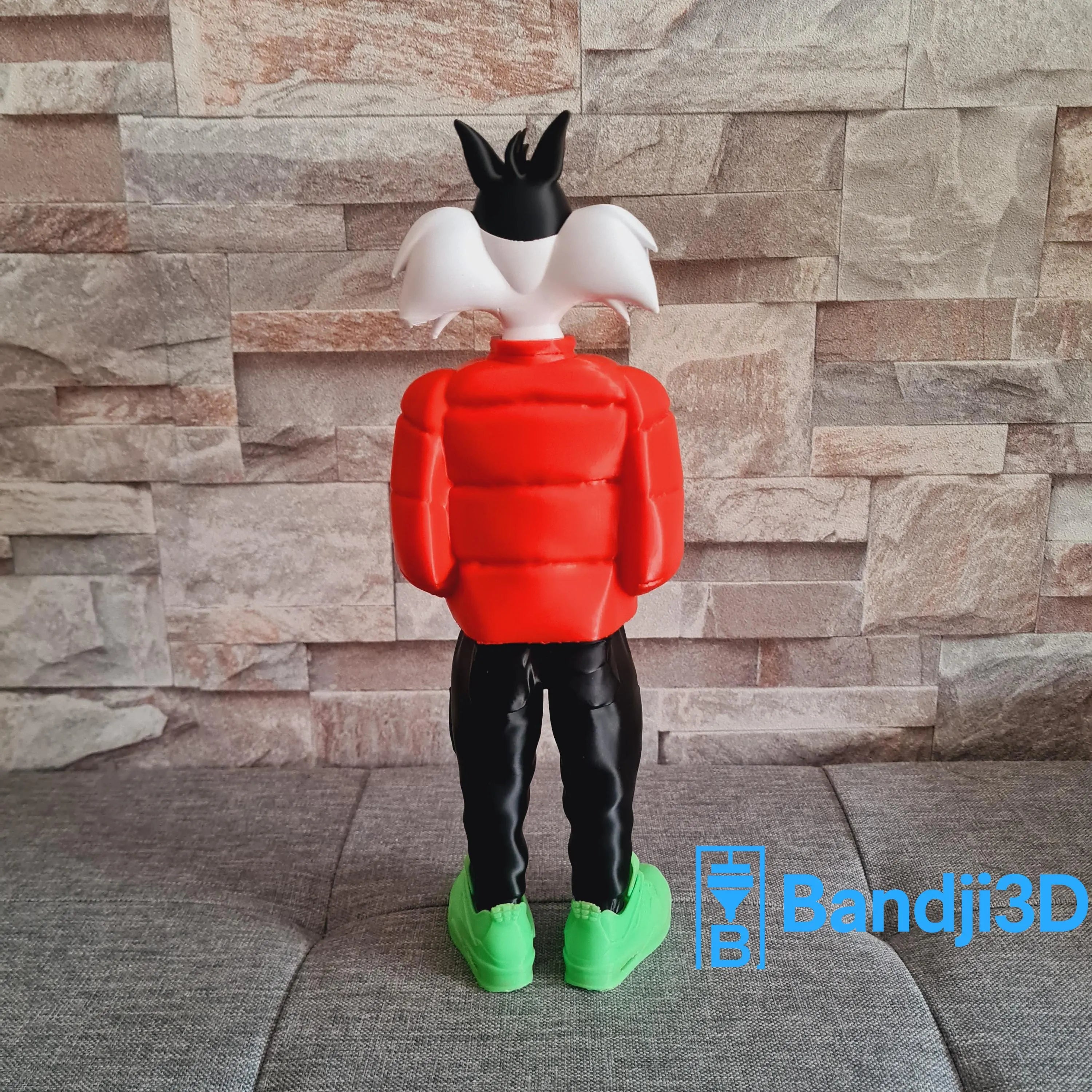 Figurine inspirée de l’univers Sylvestre streetwear – Édition collector déco cartoon – Statue impression 3D personnalisable