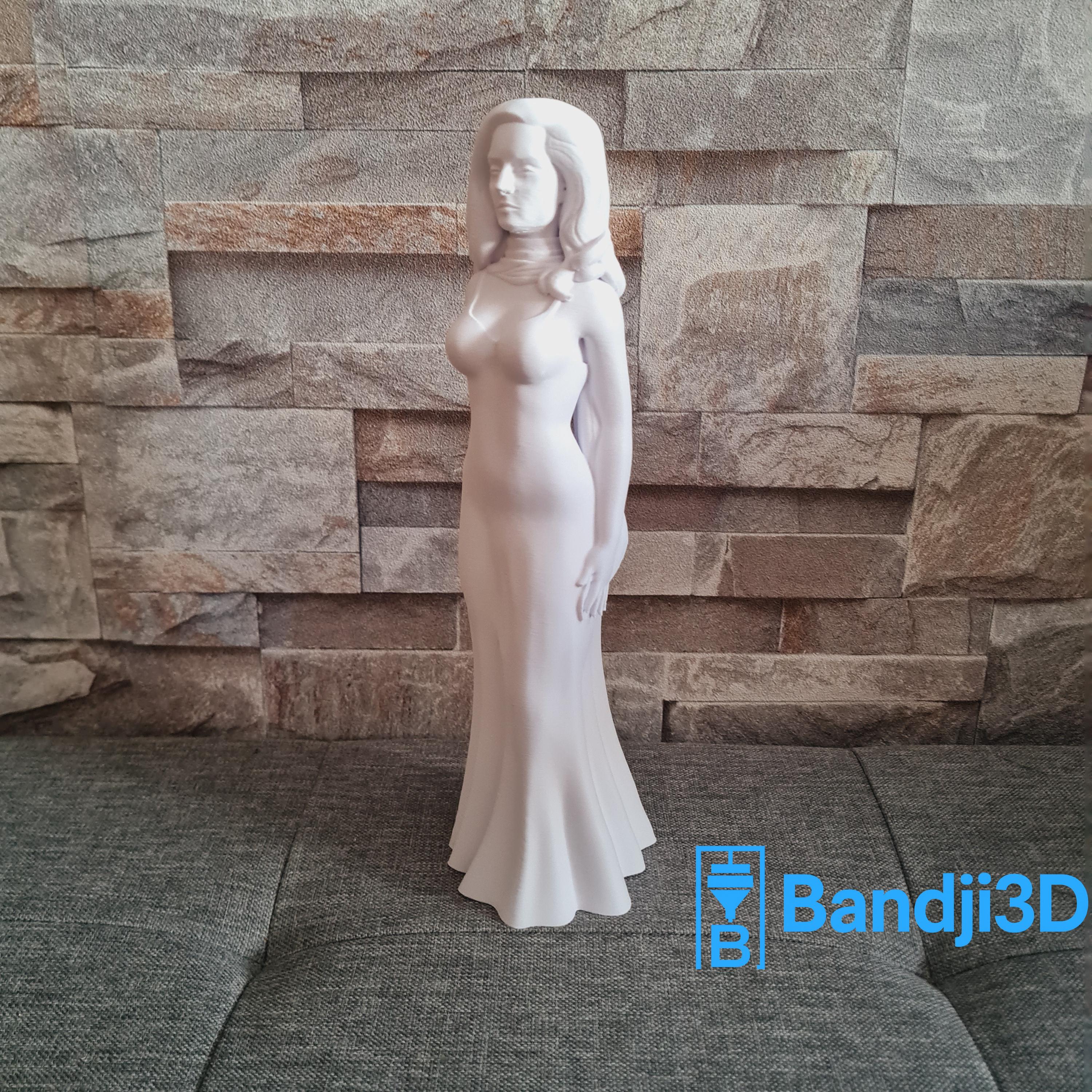 Statuette inspirée de l’univers Dalida 25 cm – Sculpture personnalisable en impression 3D – Décoration unique faite main