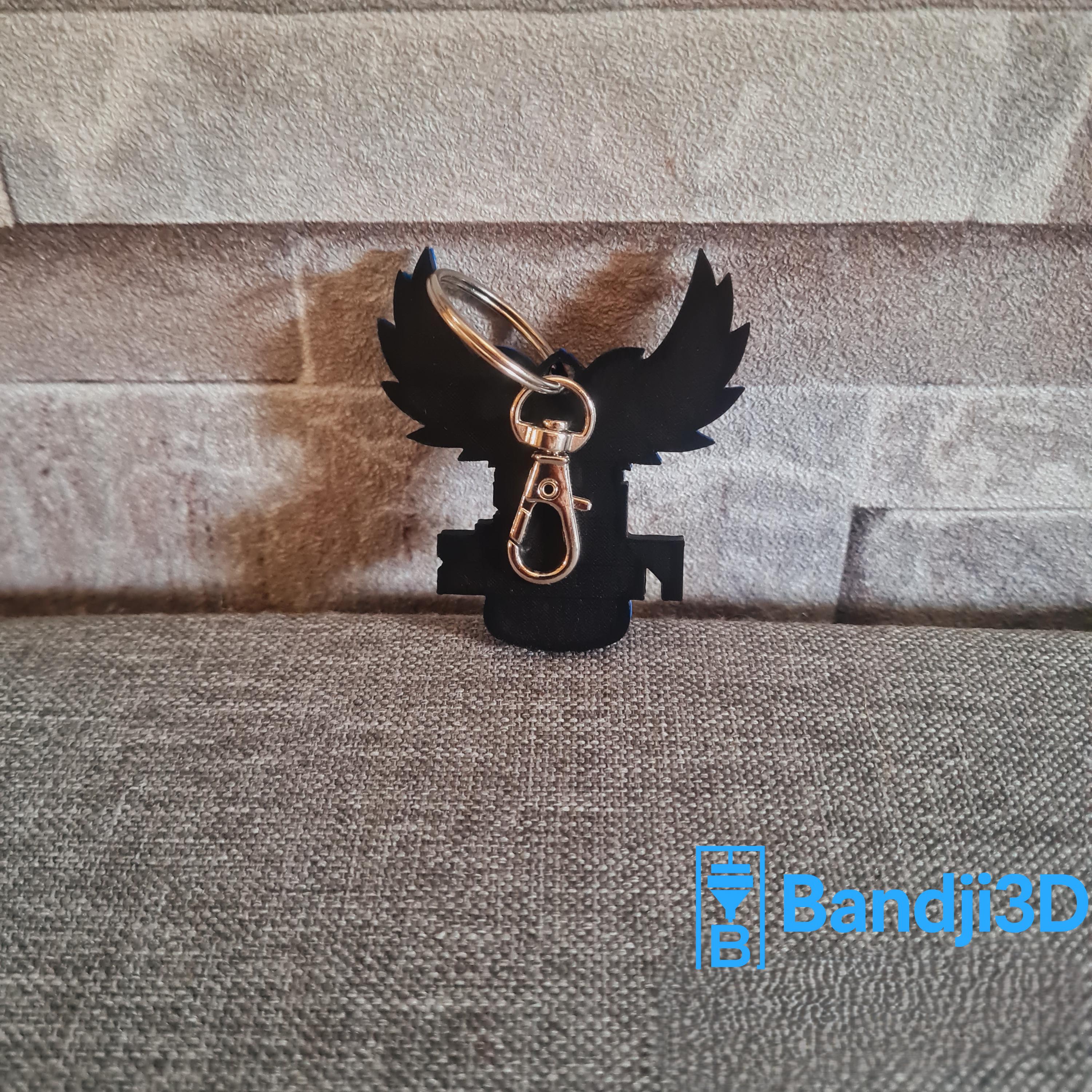 Porte-clés Blue Phoenix basket – Logo équipe locale – Cadeau supporter personnalisé avec prénom gravé