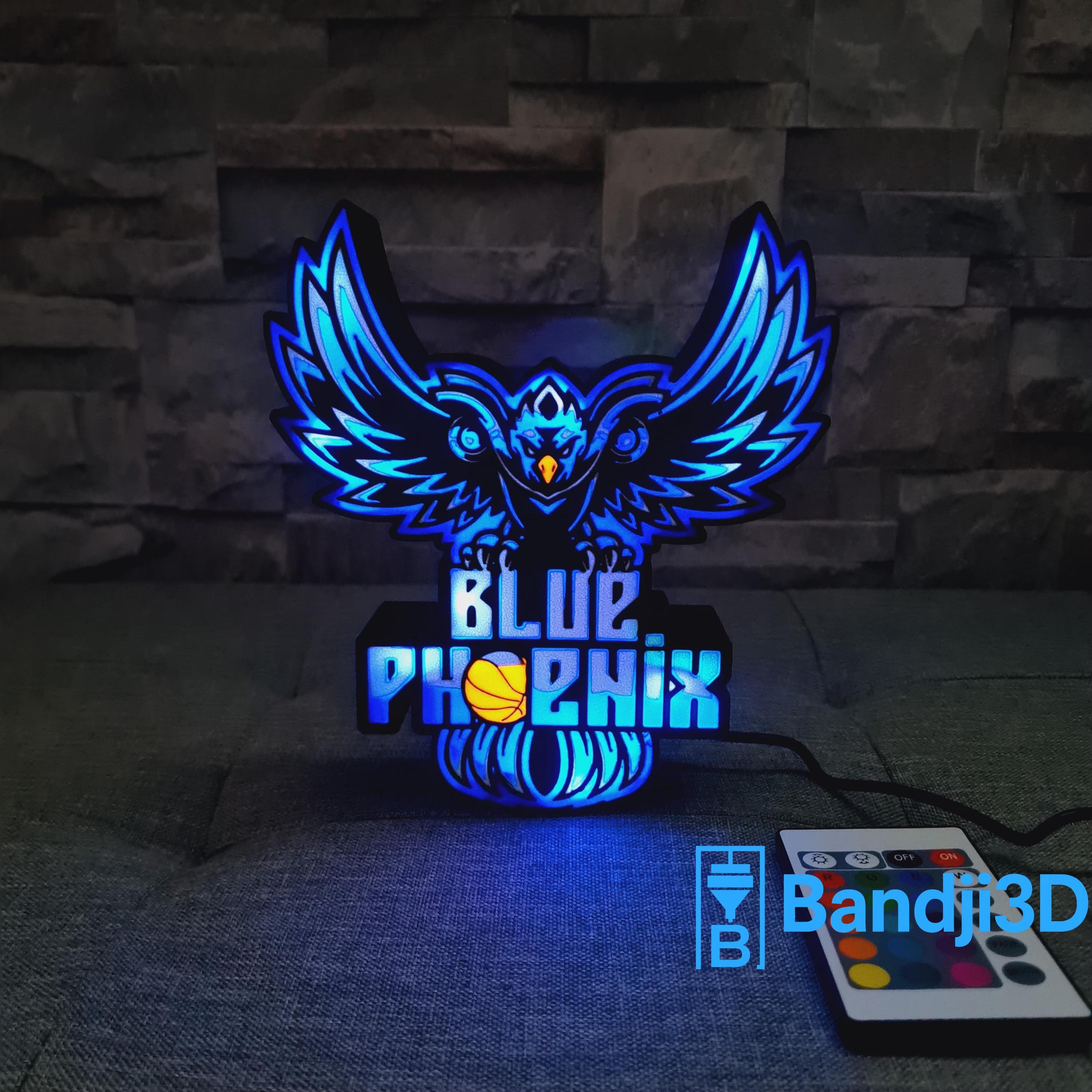 Enseigne lumineuse LED personnalisable – Logo sur mesure – Commande smartphone ou télécommande
