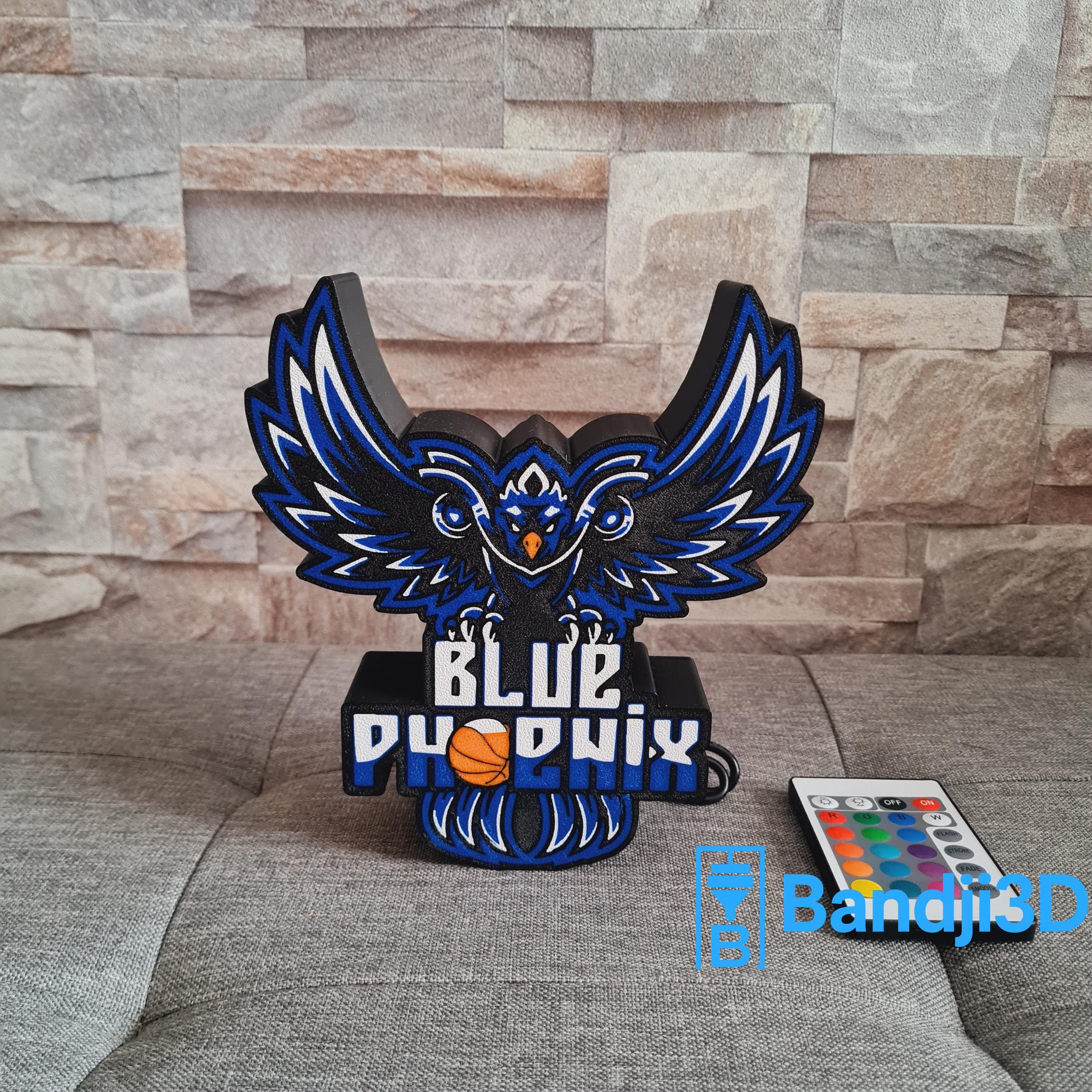 Enseigne lumineuse LED personnalisable – Logo sur mesure – Commande smartphone ou télécommande