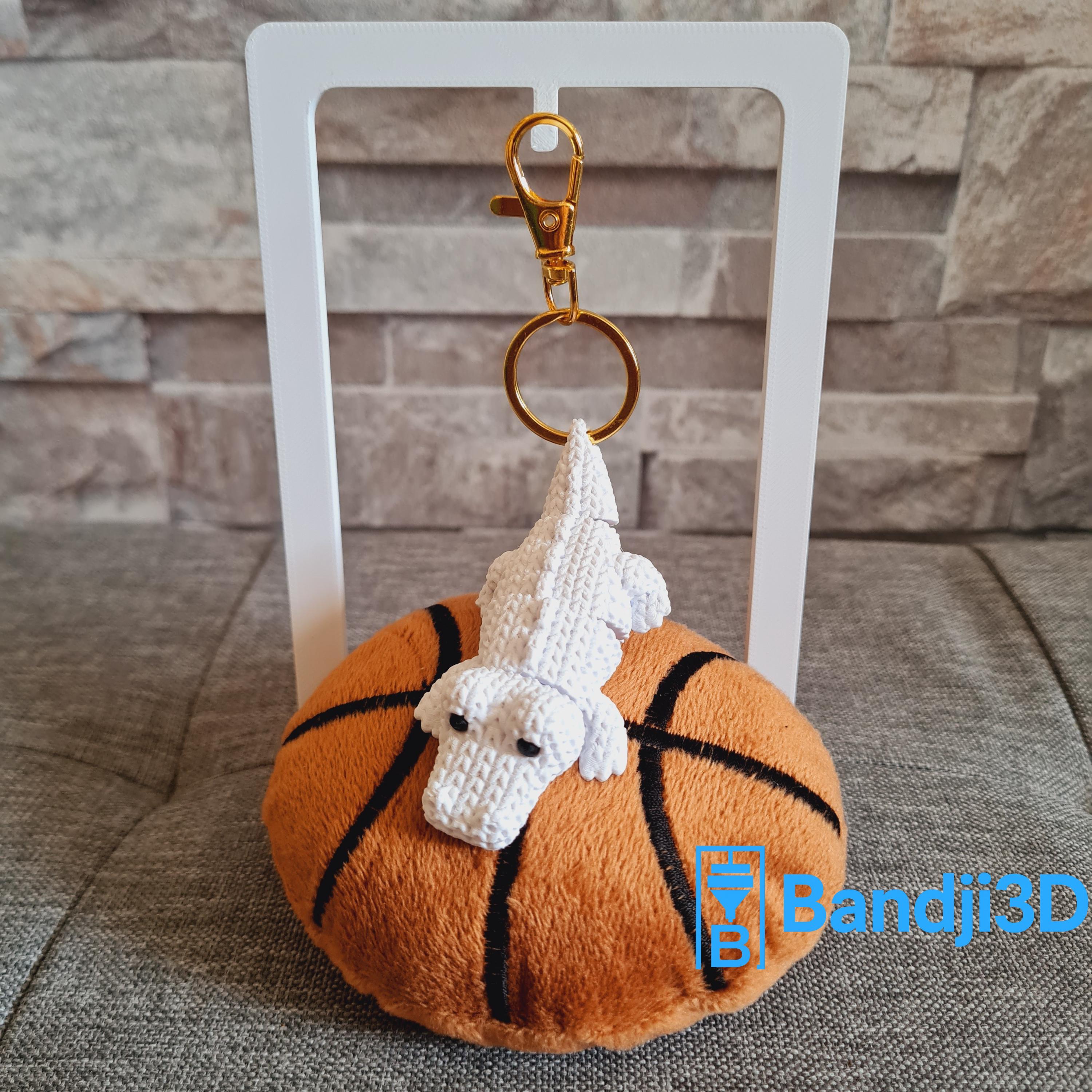 Porte-clés Croco articulé flexible – Jouet fidget en impression 3D – Cadeau original personnalisable