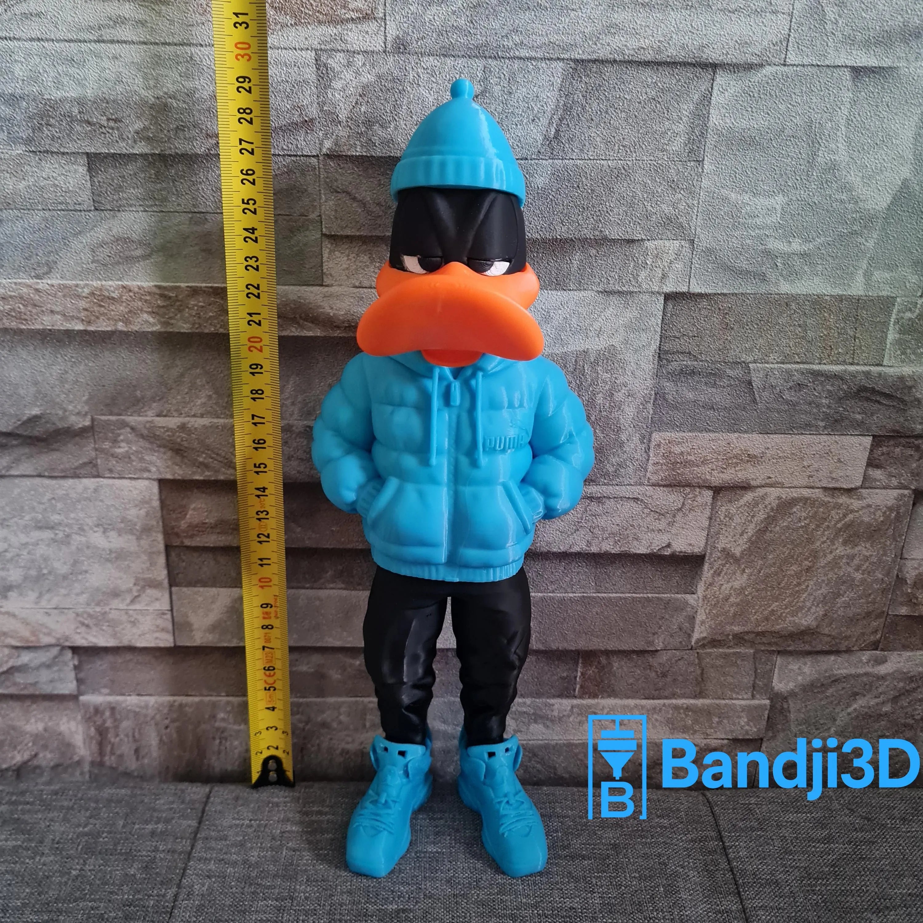 Figurine inspirée de l’univers Daffy Duck streetwear – Édition collector personnalisable – Statue déco cartoon impression 3D