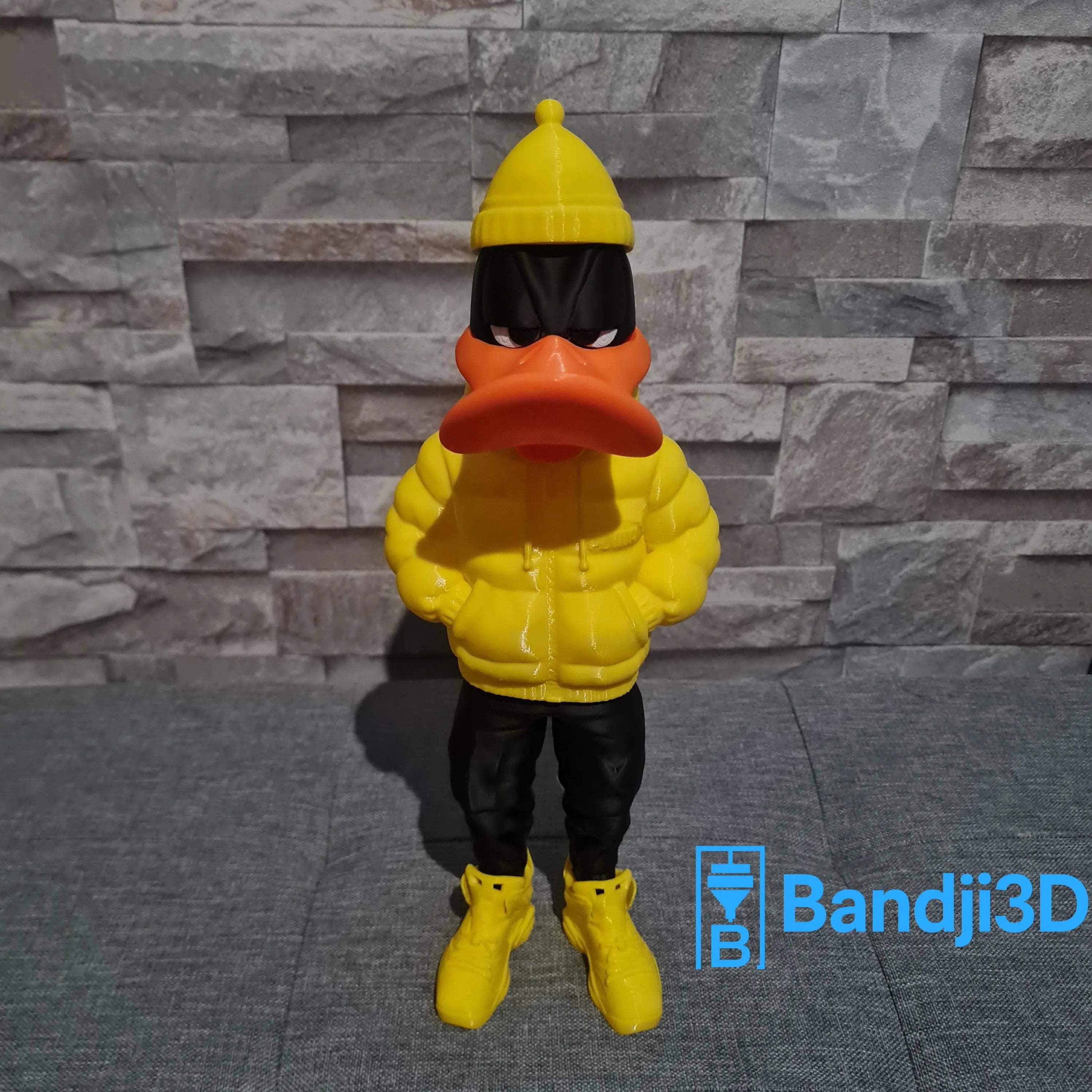 Figurine inspirée de l’univers Daffy Duck streetwear – Édition collector personnalisable – Statue déco cartoon impression 3D