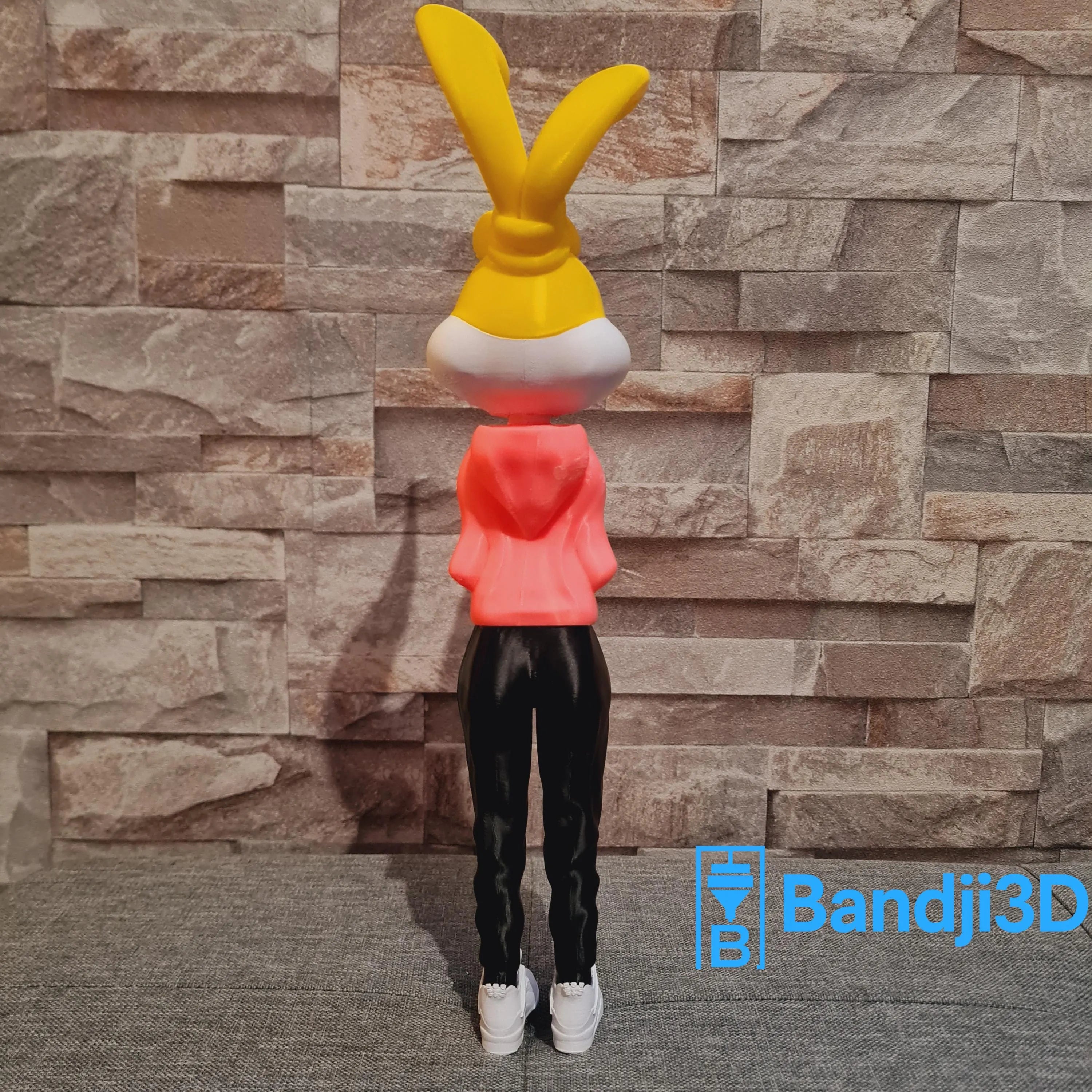 Figurine inspirée de l’univers Lola Bunny Streetwear personnalisable – Figurine Pop Culture imprimée 3D – Déco cartoon artisanale – Cadeau