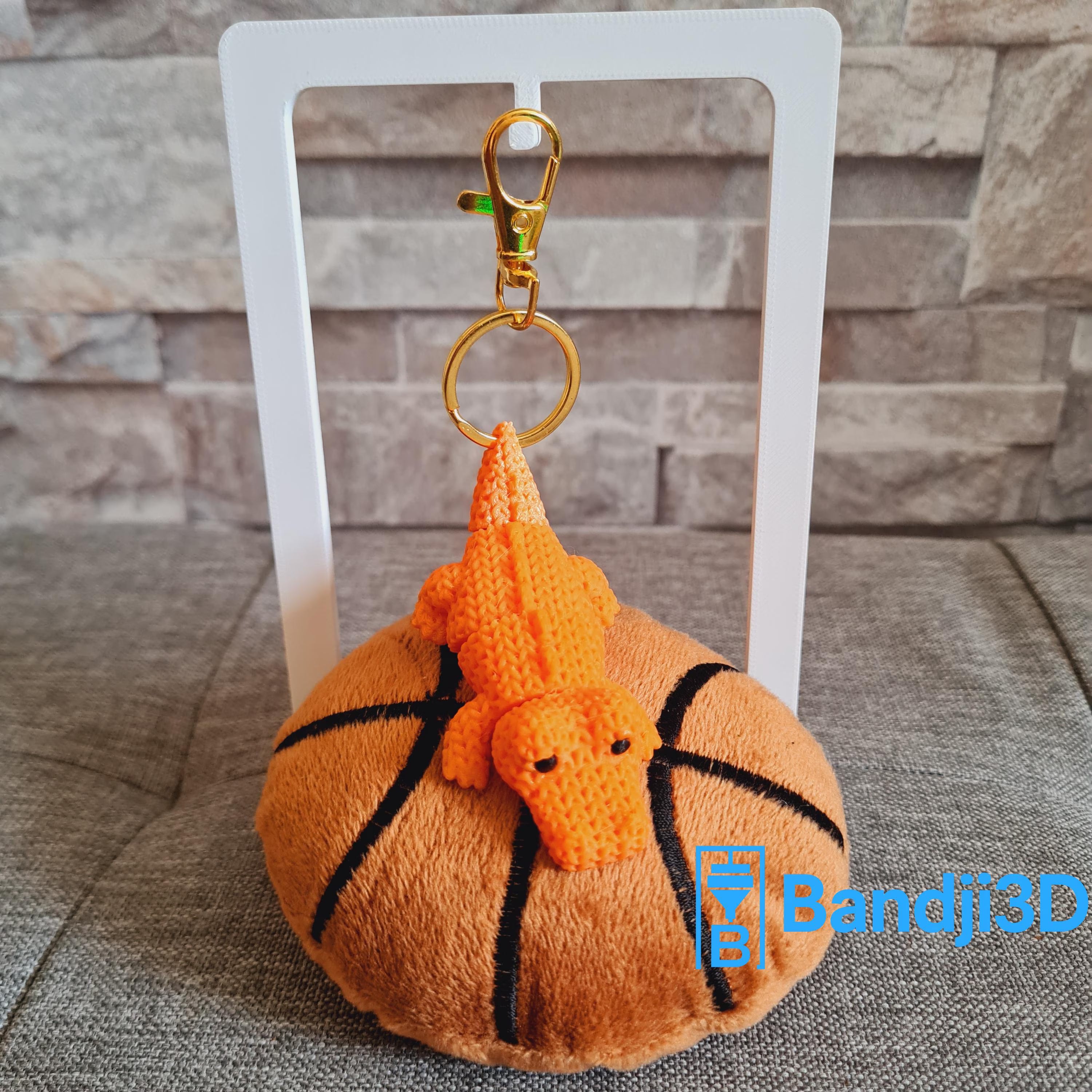 Porte-clés Croco articulé flexible – Jouet fidget en impression 3D – Cadeau original personnalisable