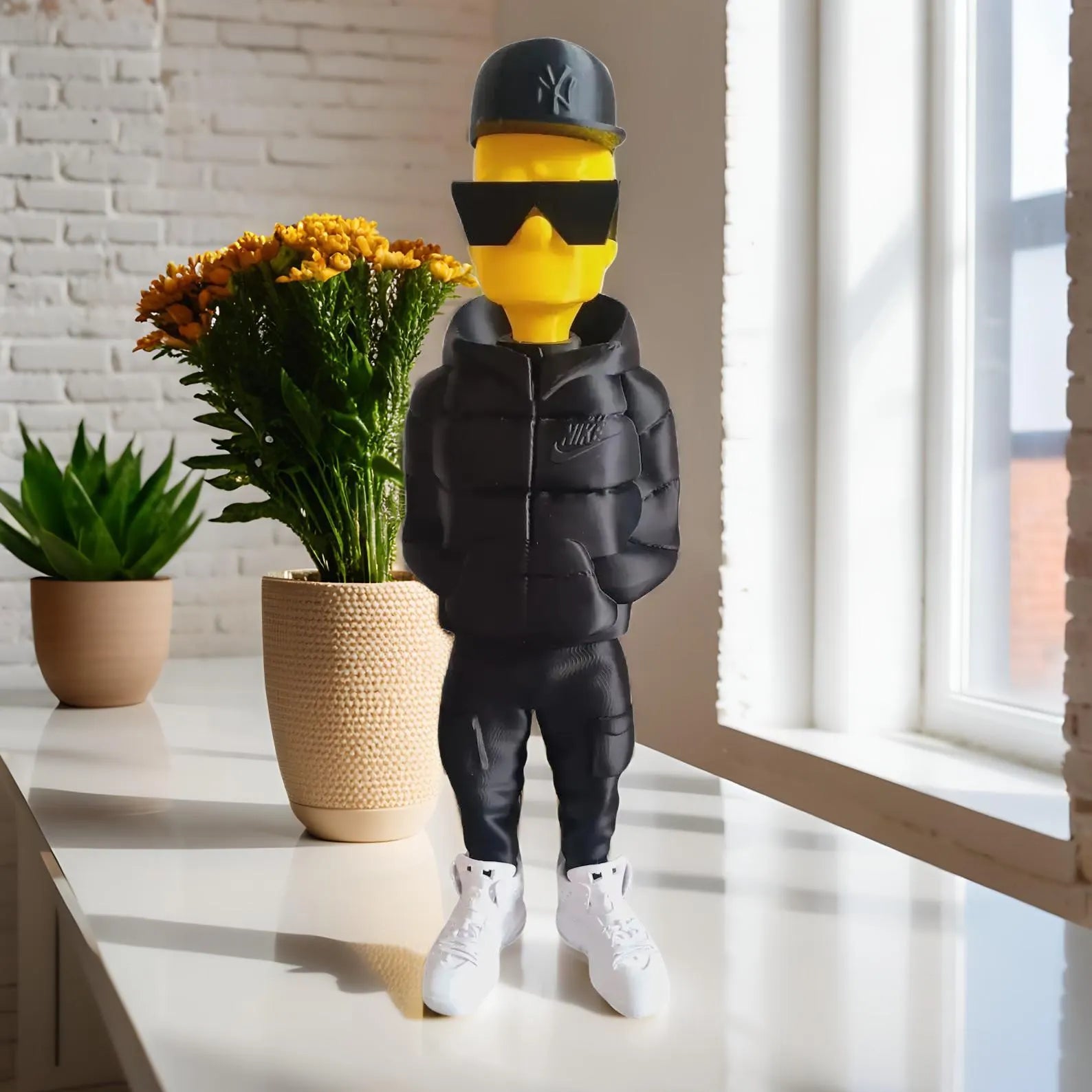 Figurine inspirée de l’univers Bart Simpson streetwear – Édition collector déco pop art – Statue impression 3D personnalisable