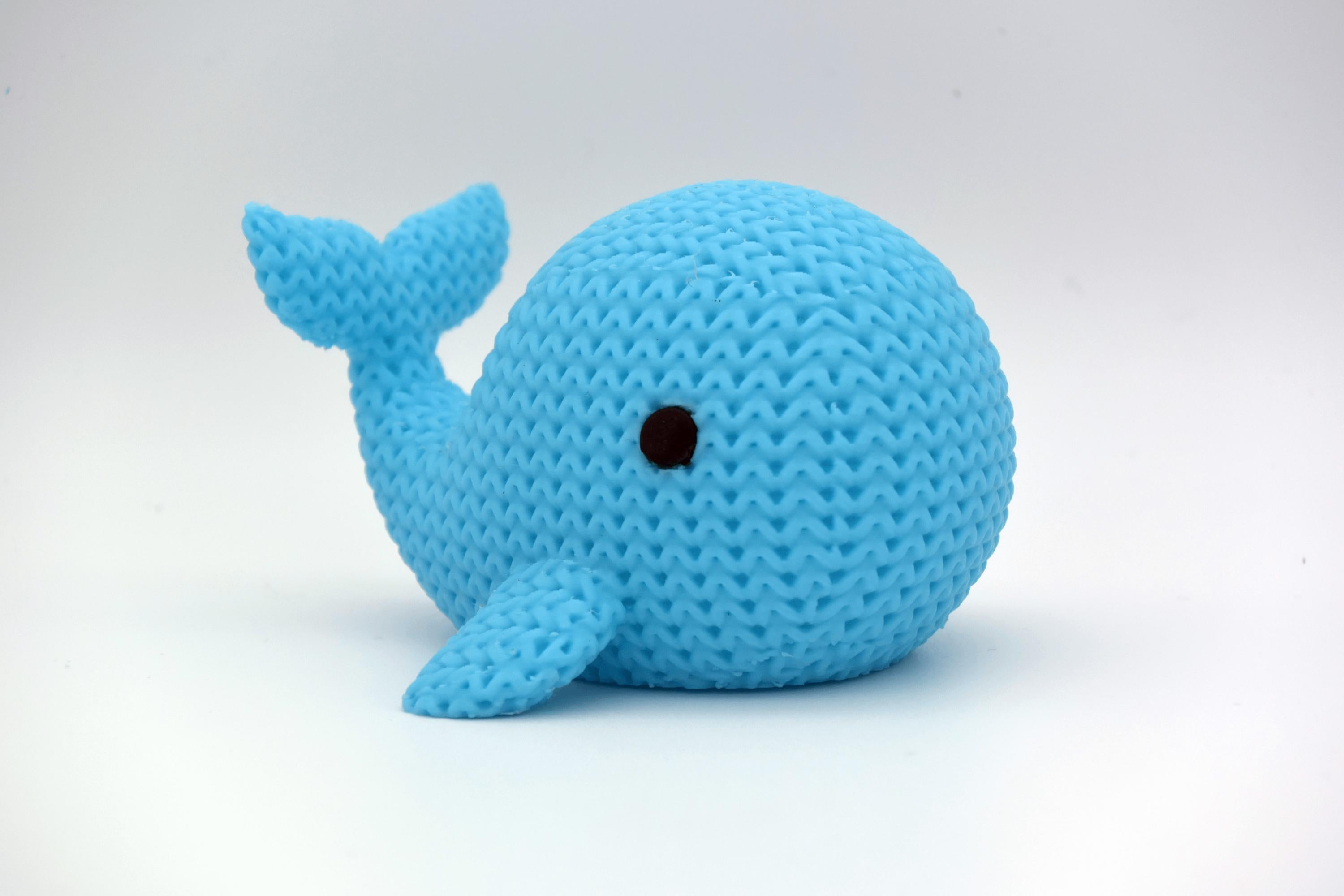 Figurine baleine tricot 3D • Sculpture marine artisanale • Cadeau original • 3 tailles et 14 couleurs