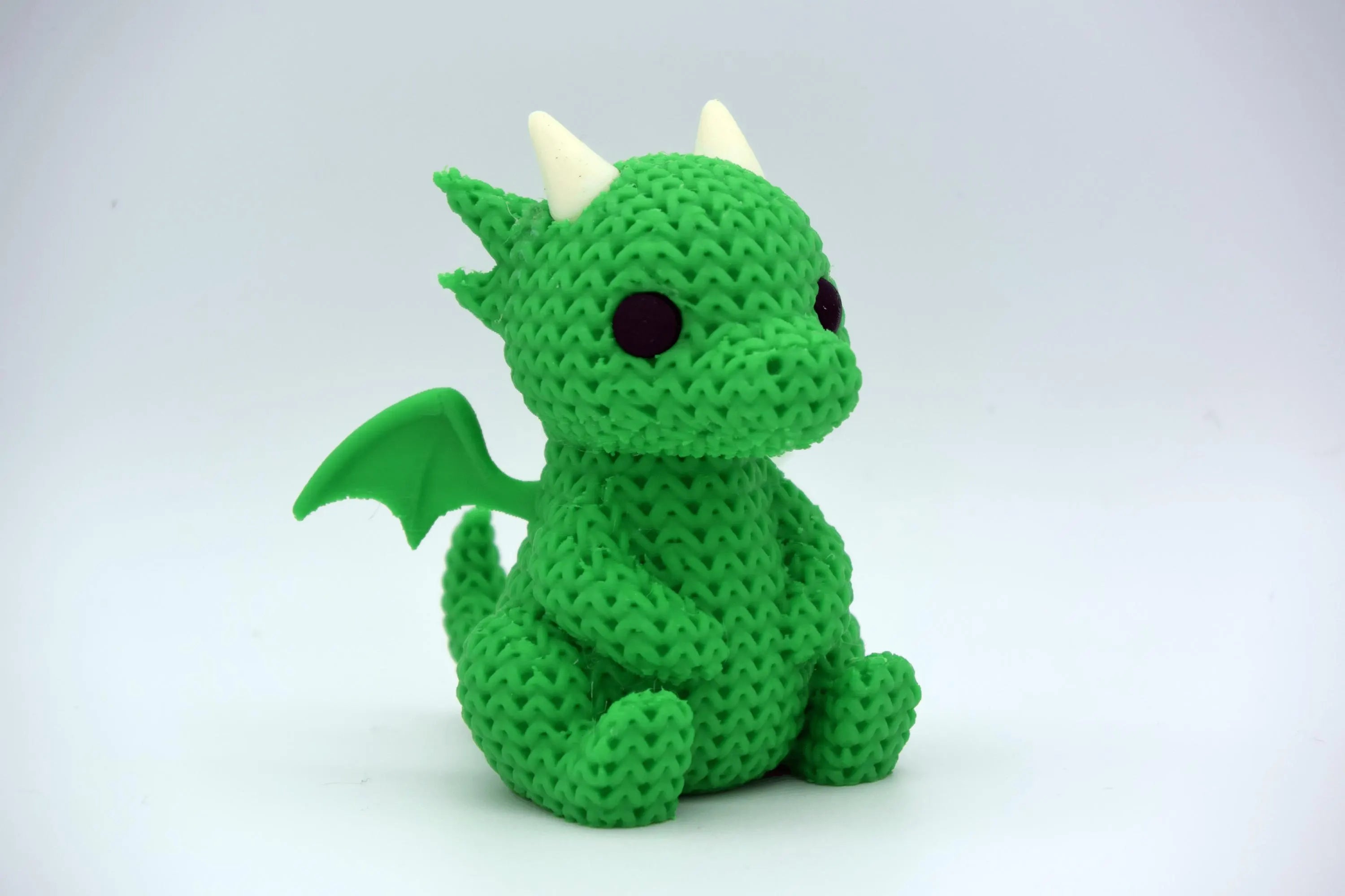 Figurine dragon tricot 3D • Sculpture fantastique artisanale • Cadeau original • 3 tailles et 14 couleurs
