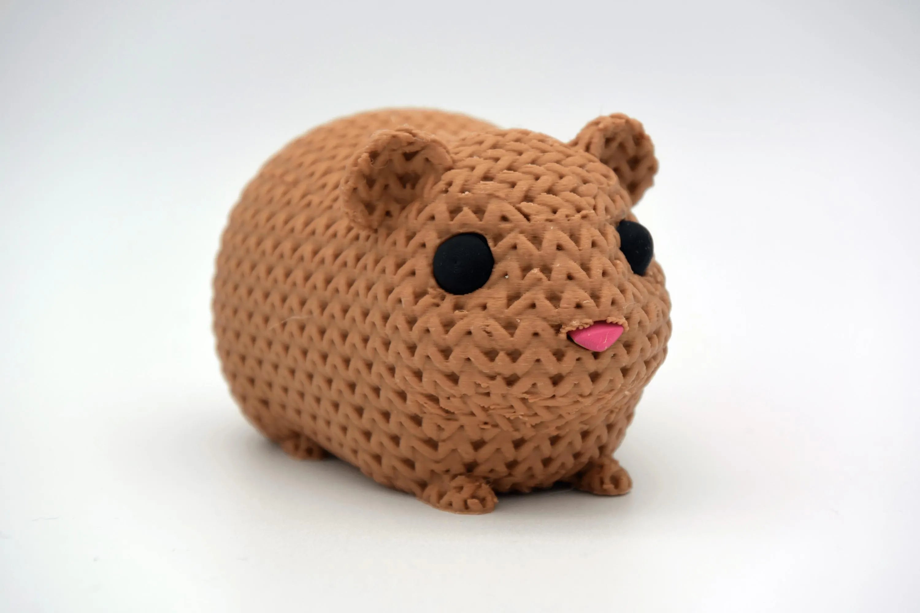 Figurine cochon d’Inde tricot 3D • Sculpture artisanale mignonne • Cadeau original • 3 tailles et 14 couleurs