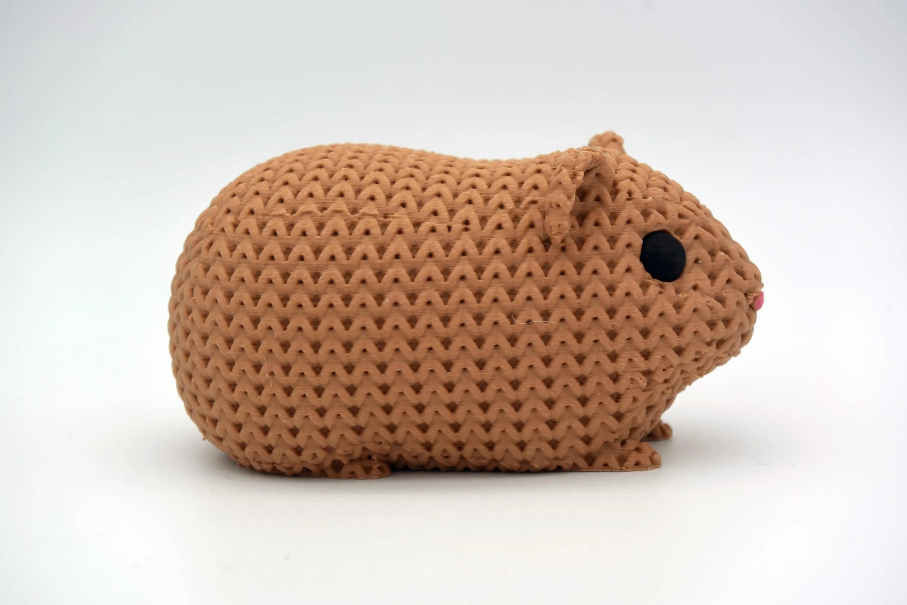 Figurine cochon d’Inde tricot 3D • Sculpture artisanale mignonne • Cadeau original • 3 tailles et 14 couleurs