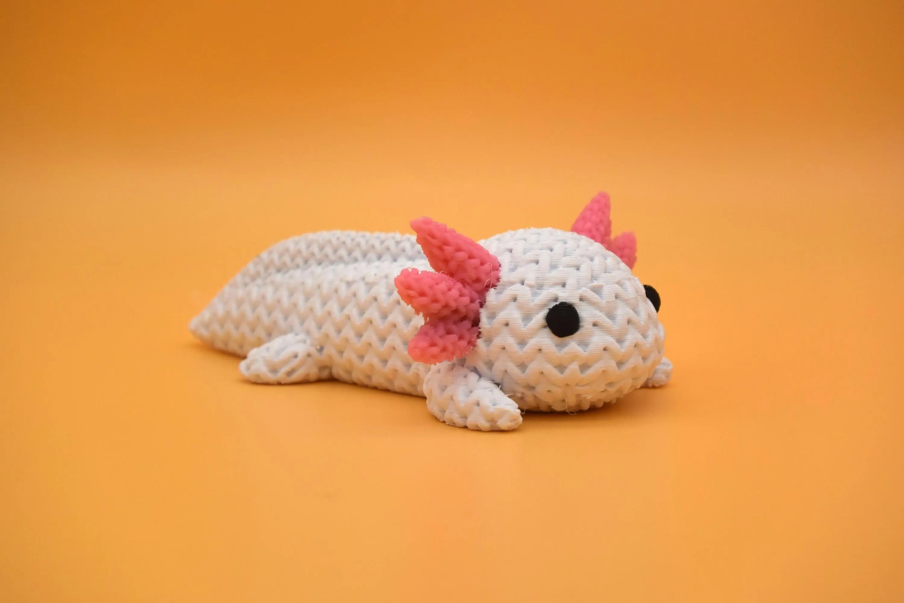 Figurine axolotl tricot 3D • Figurine artisanale mignonne • Cadeau original • 3 tailles et 14 couleurs