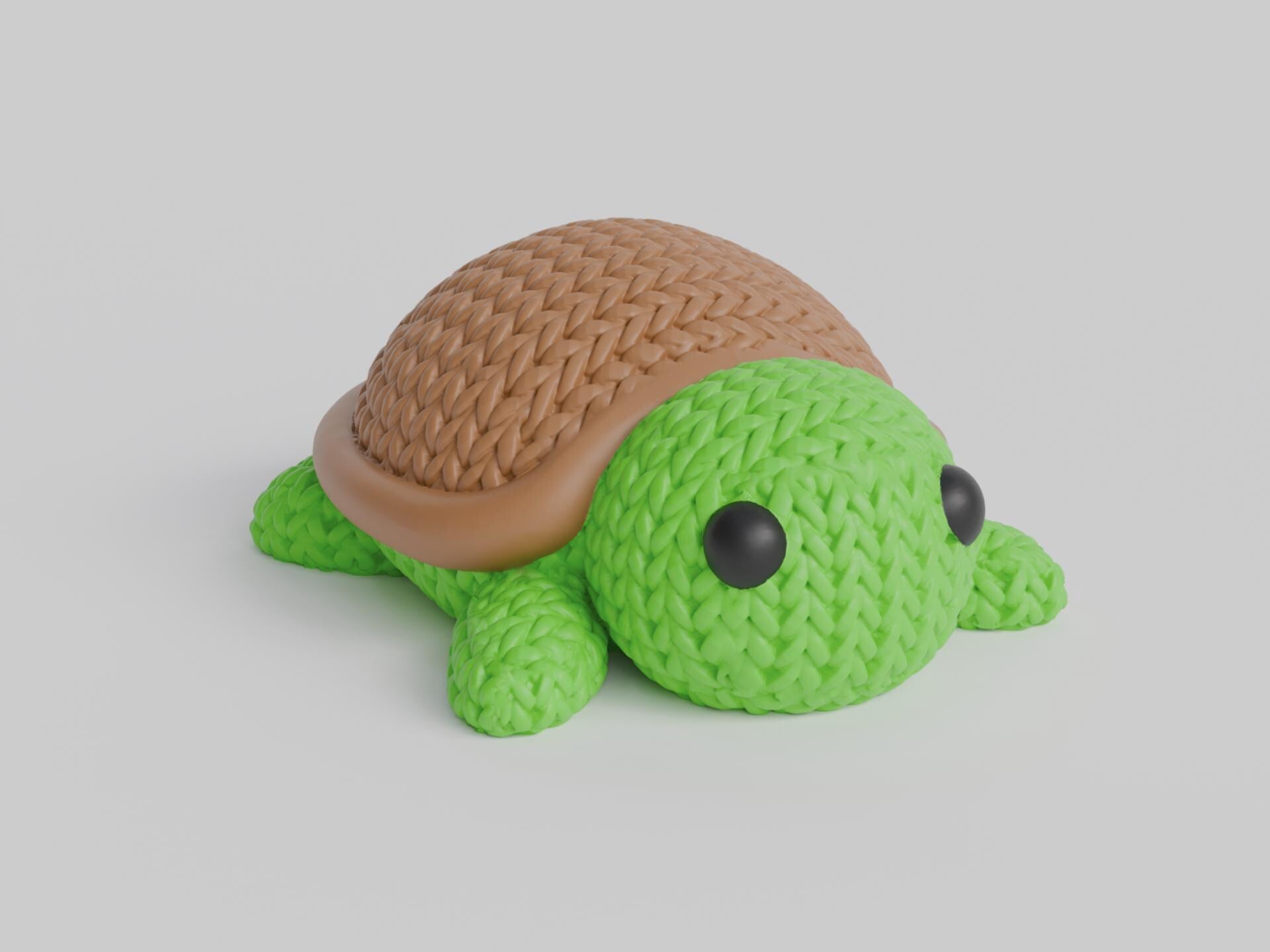 Figurine tortue tricot 3D • Sculpture artisanale • Déco marine • 3 tailles et 14 couleurs