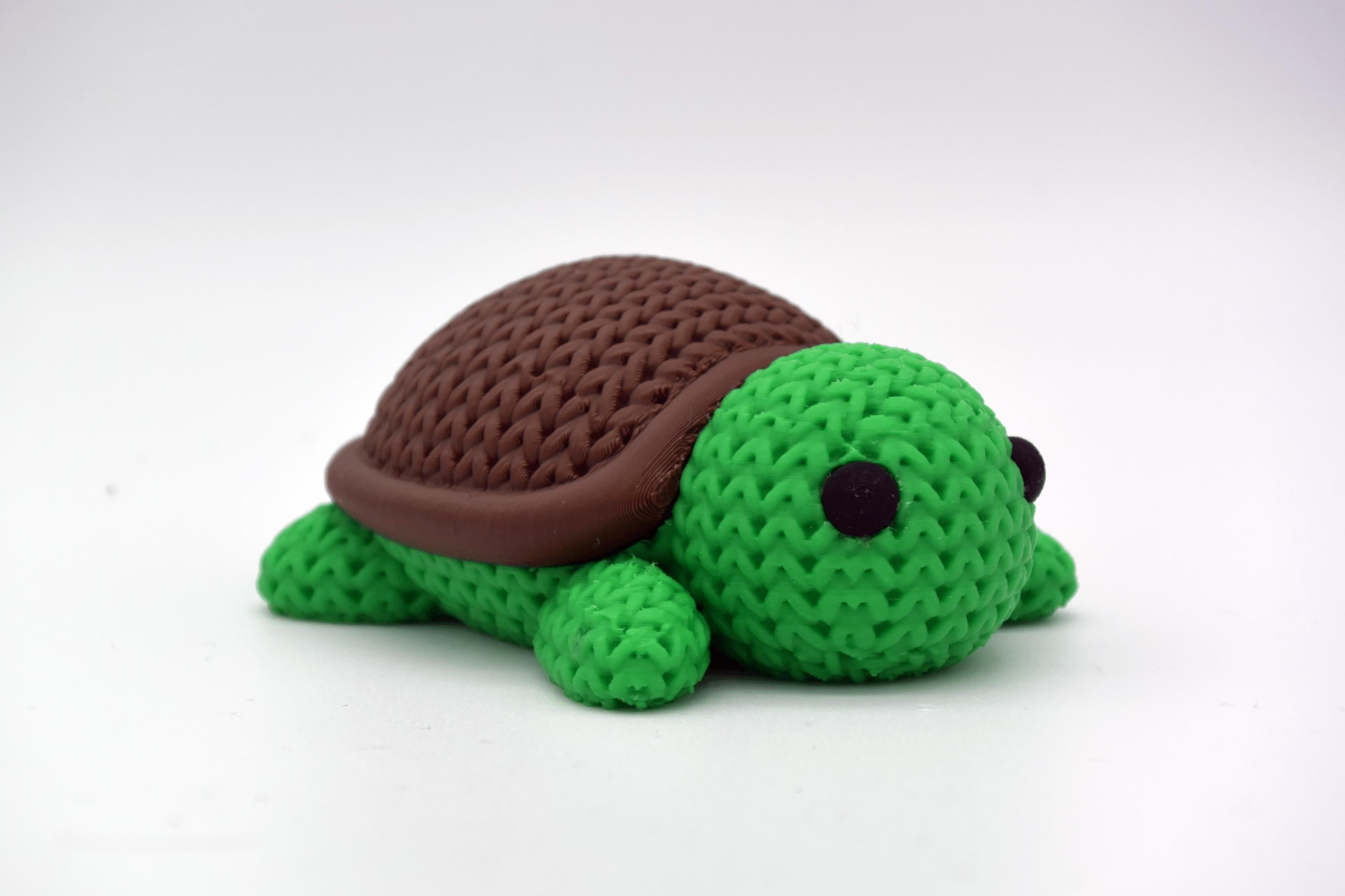 Figurine tortue tricot 3D • Sculpture artisanale • Déco marine • 3 tailles et 14 couleurs