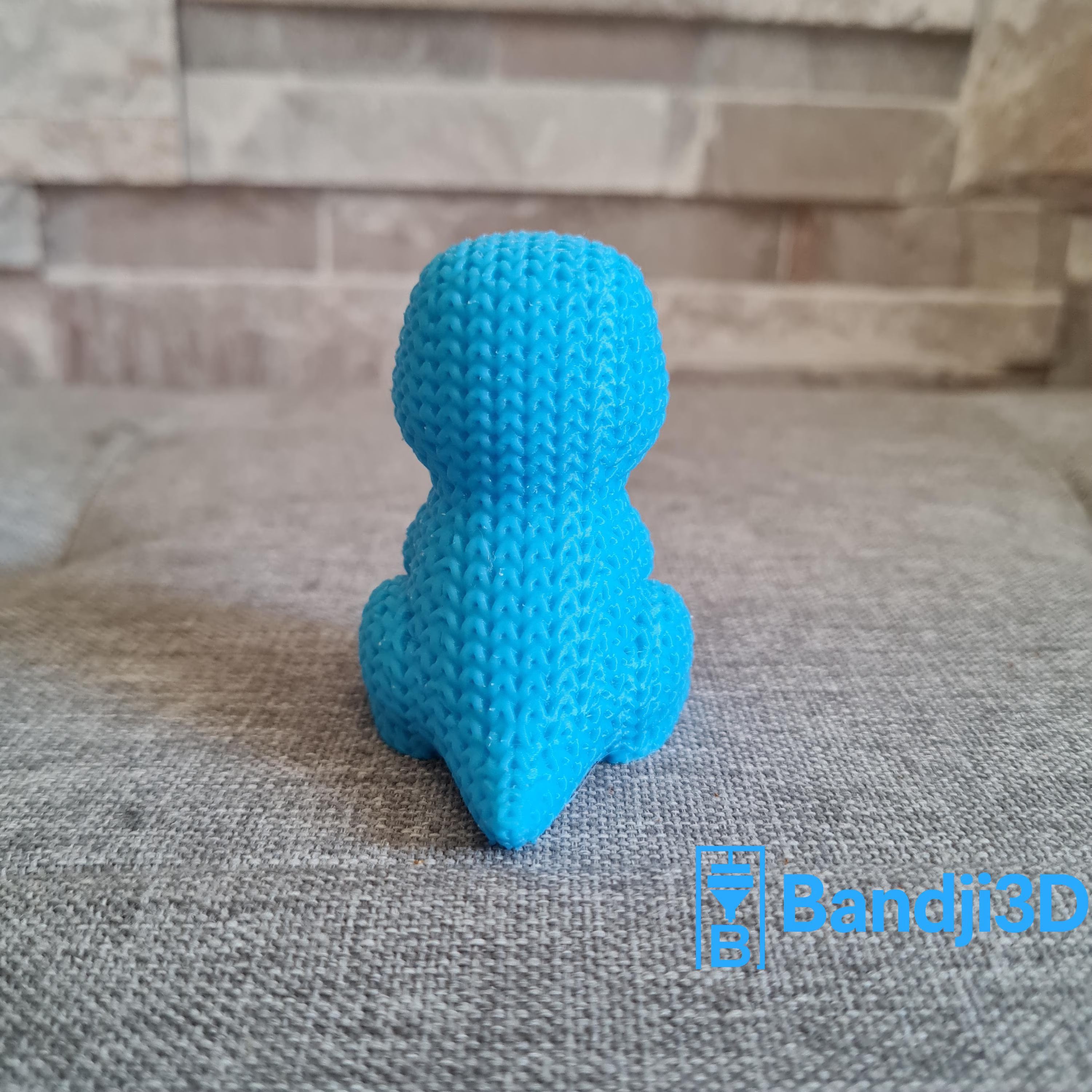 Figurine dinosaure T-Rex tricot 3D • Sculpture artisanale mignonne • Déco originale • 3 tailles et 14 couleurs