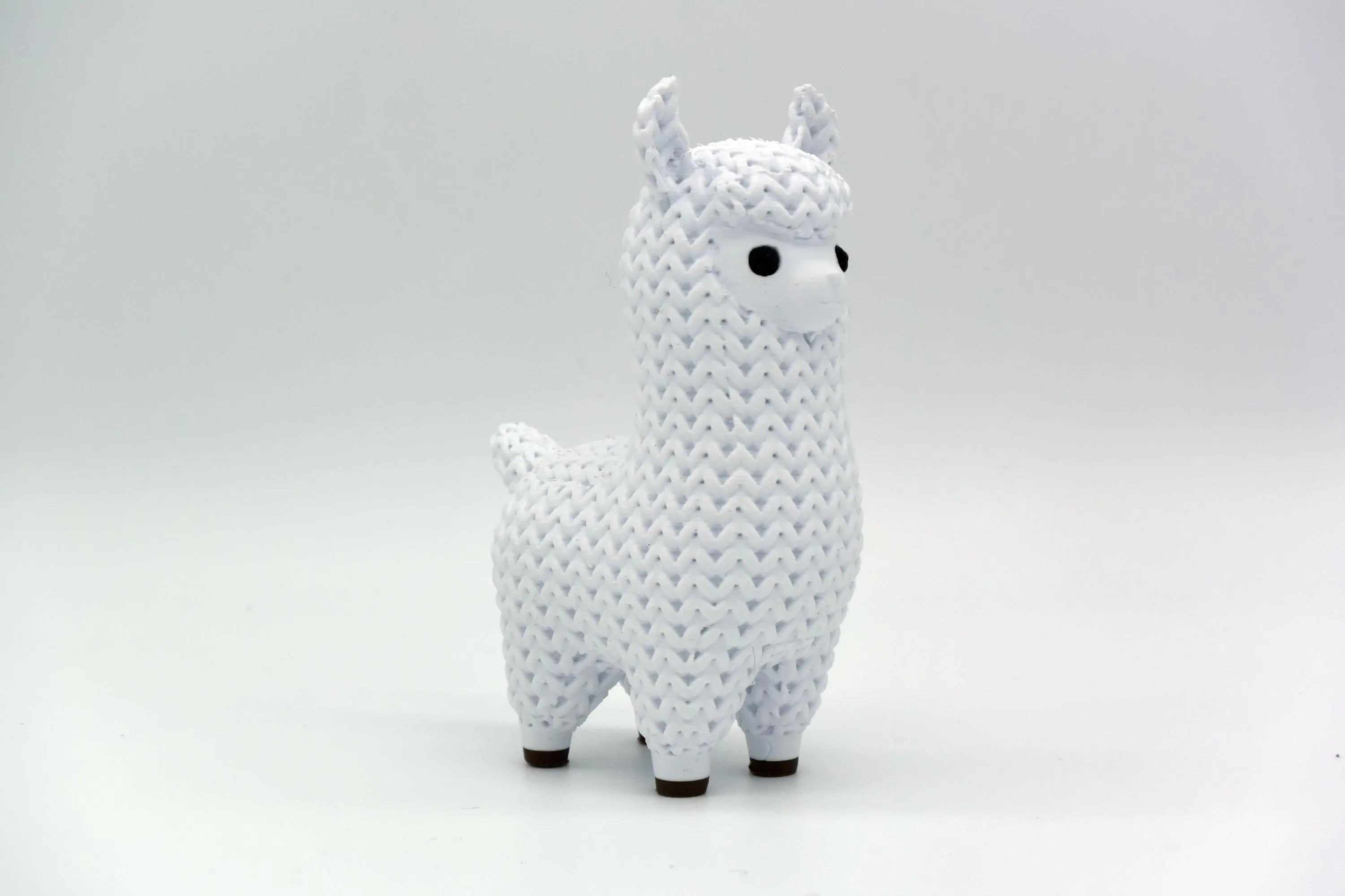 Figurine lama tricot 3D • Sculpture artisanale • Déco exotique • 3 tailles et 14 couleurs
