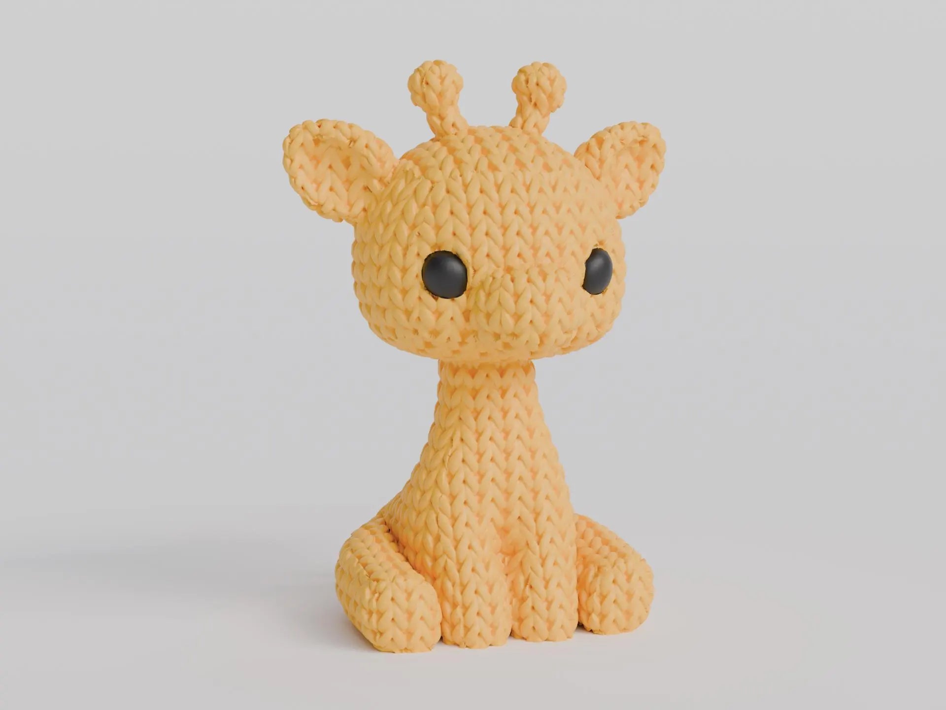 Figurine girafe tricot 3D • Sculpture artisanale • Déco safari • 3 tailles et 14 couleurs