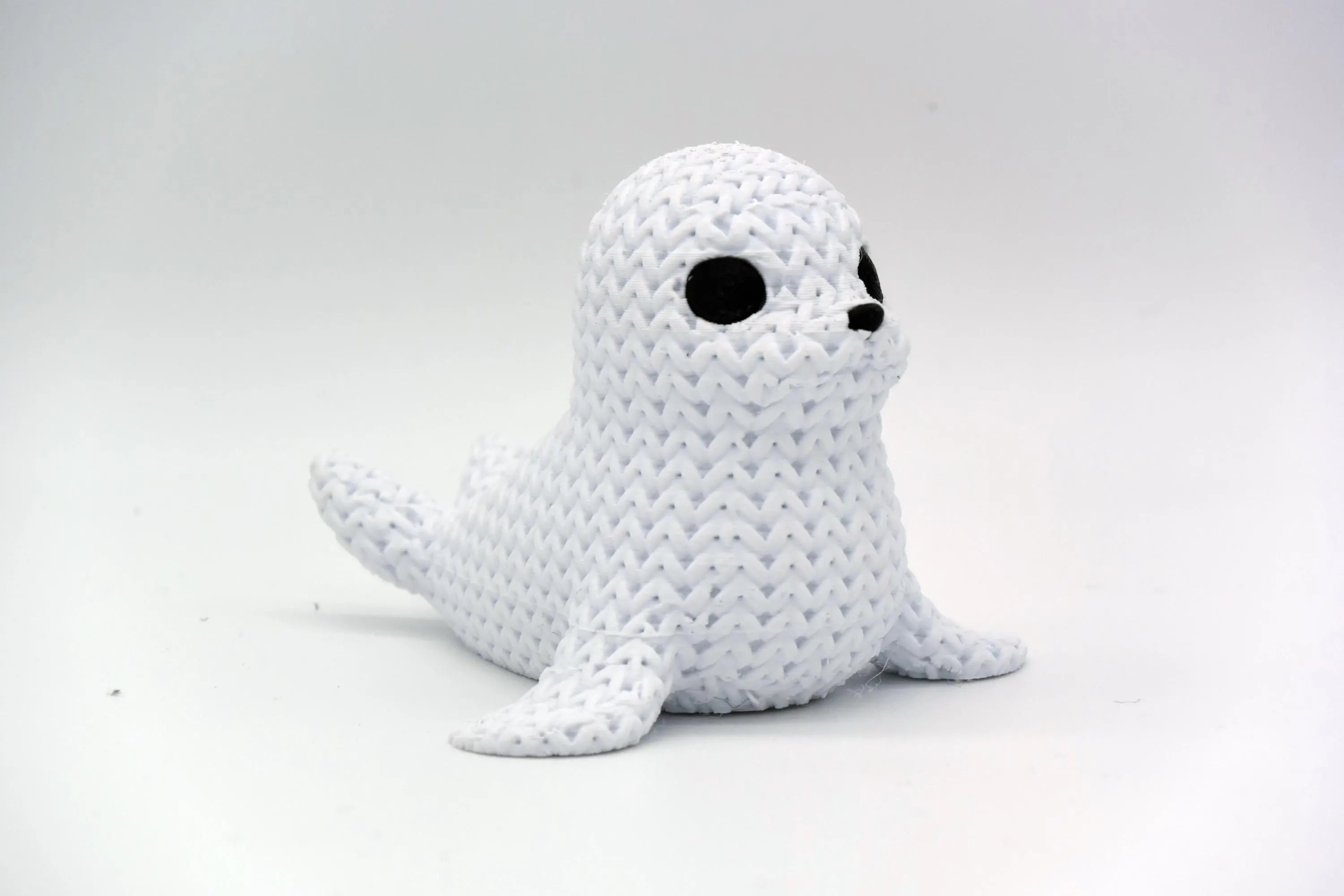 Figurine phoque tricot 3D • Sculpture artisanale • Déco marine • 3 tailles et 14 couleurs