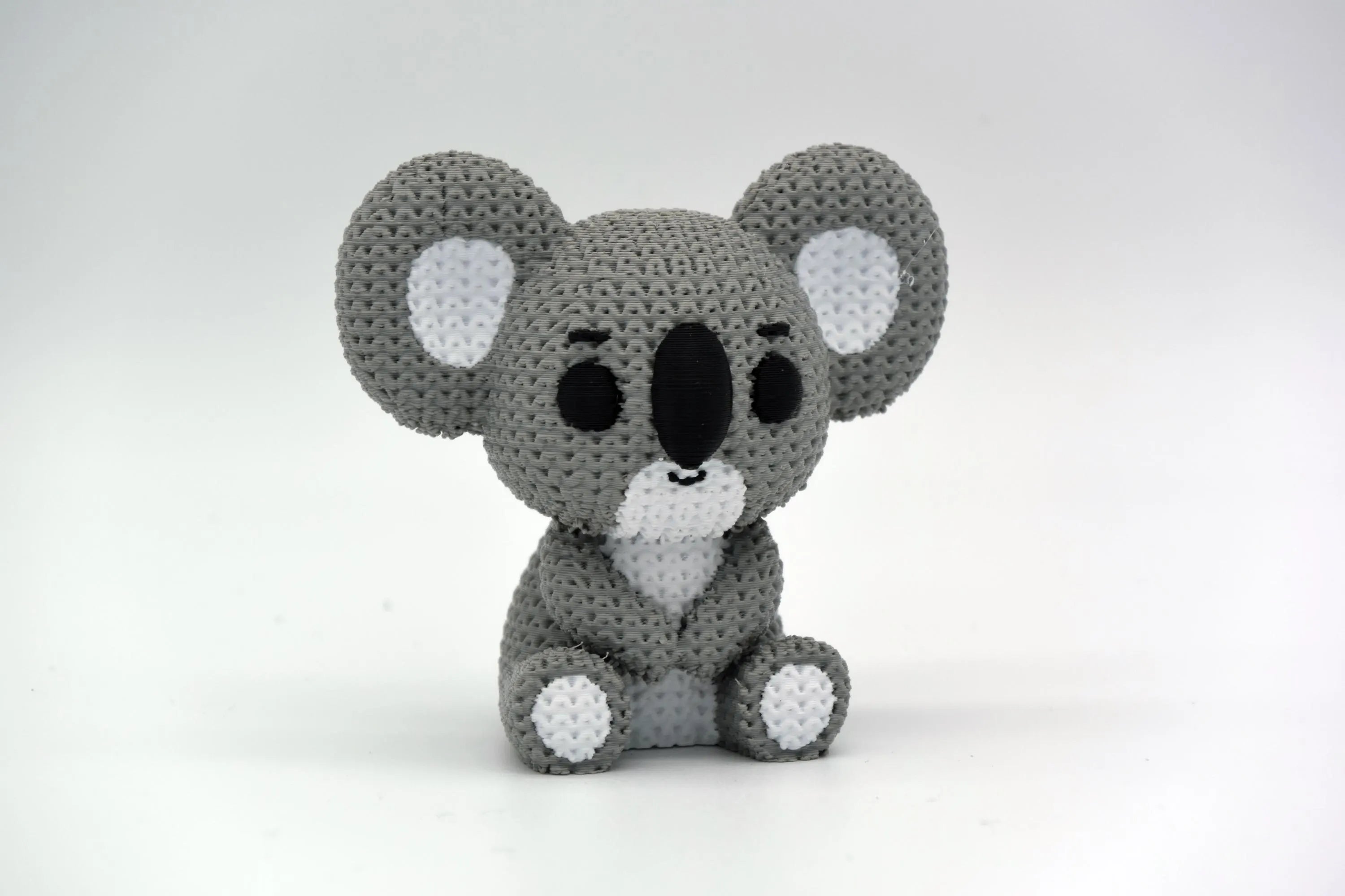 Figurine koala tricot 3D • Sculpture artisanale • Déco exotique • 2 tailles et 14 couleurs