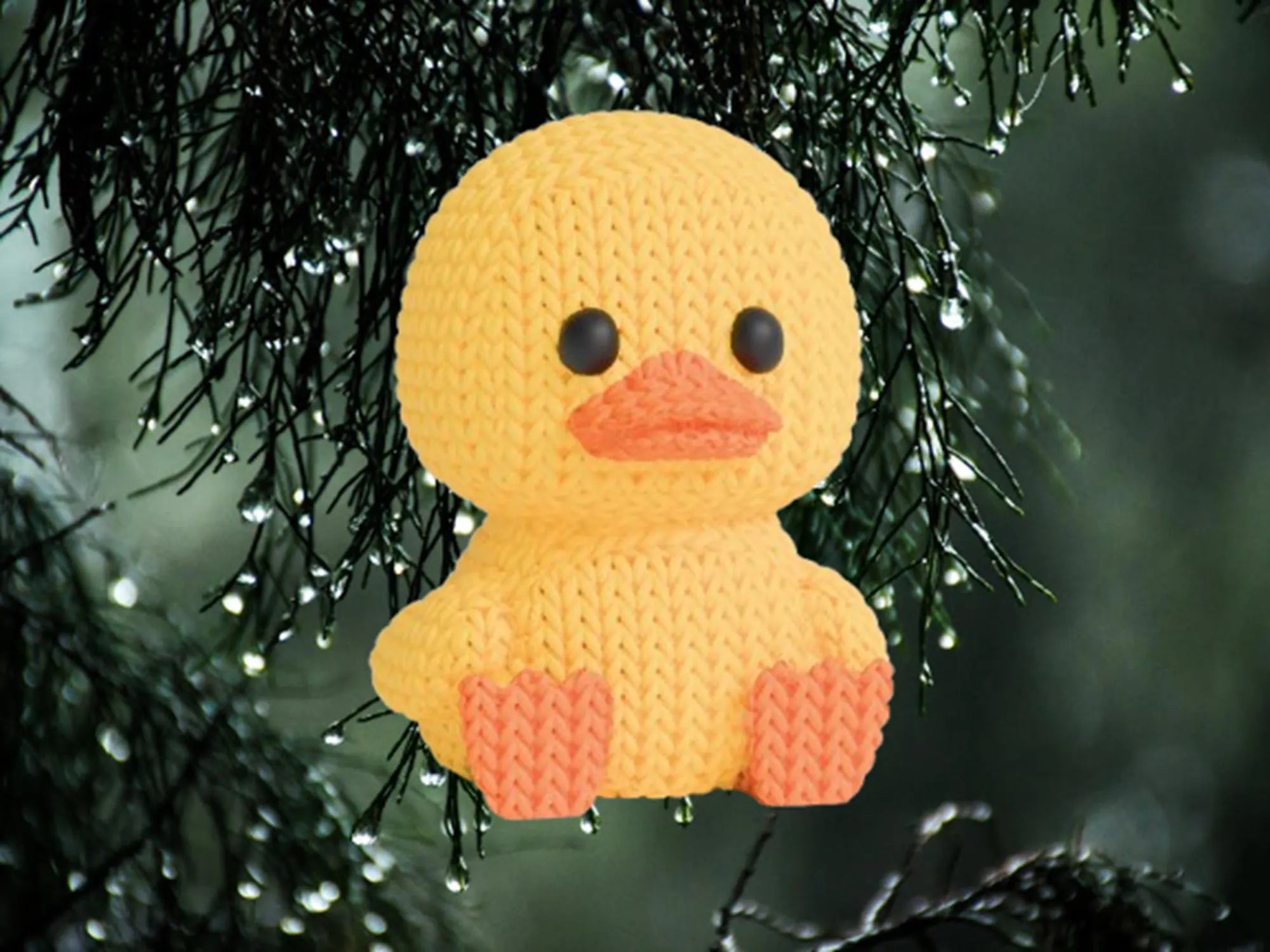 Figurine canard tricot 3D • Sculpture artisanale mignonne • Déco originale • 3 tailles et 14 couleurs