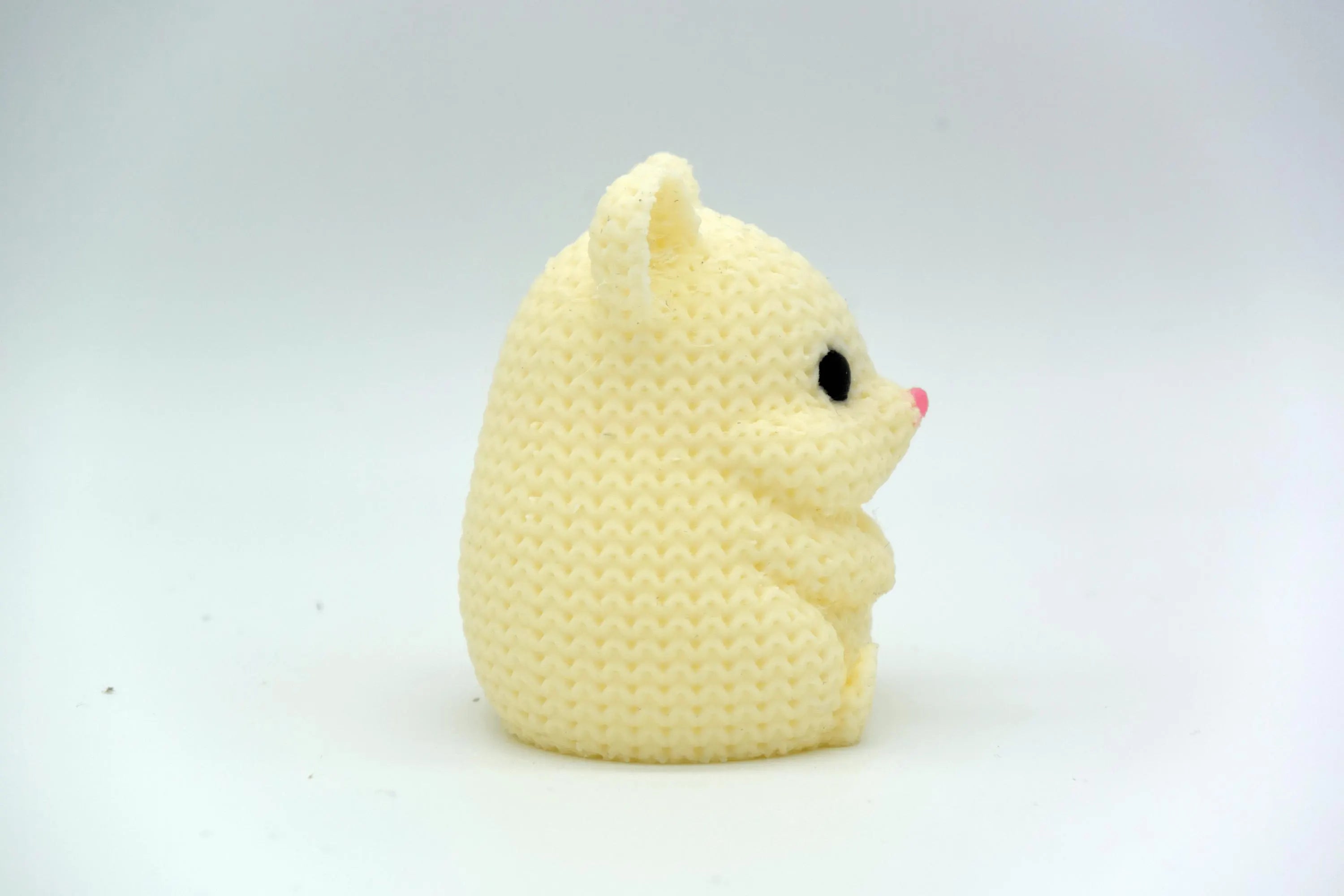 Figurine hamster tricot 3D • Sculpture artisanale mignonne • Déco originale • 3 tailles et 14 couleurs