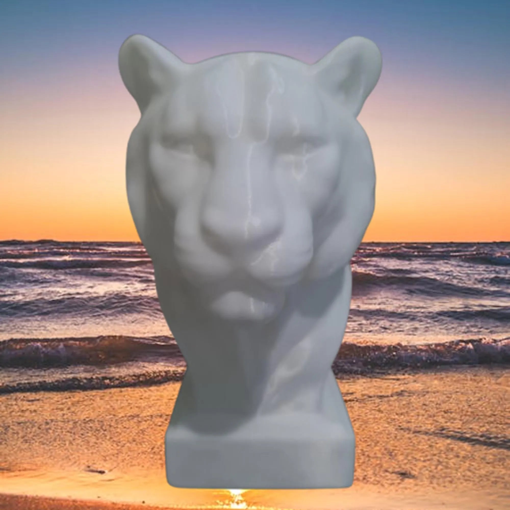 Buste tigre 3D • Sculpture déco moderne • Statue animale élégante • Disponible en 15 cm et 24 cm • Plusieurs couleurs