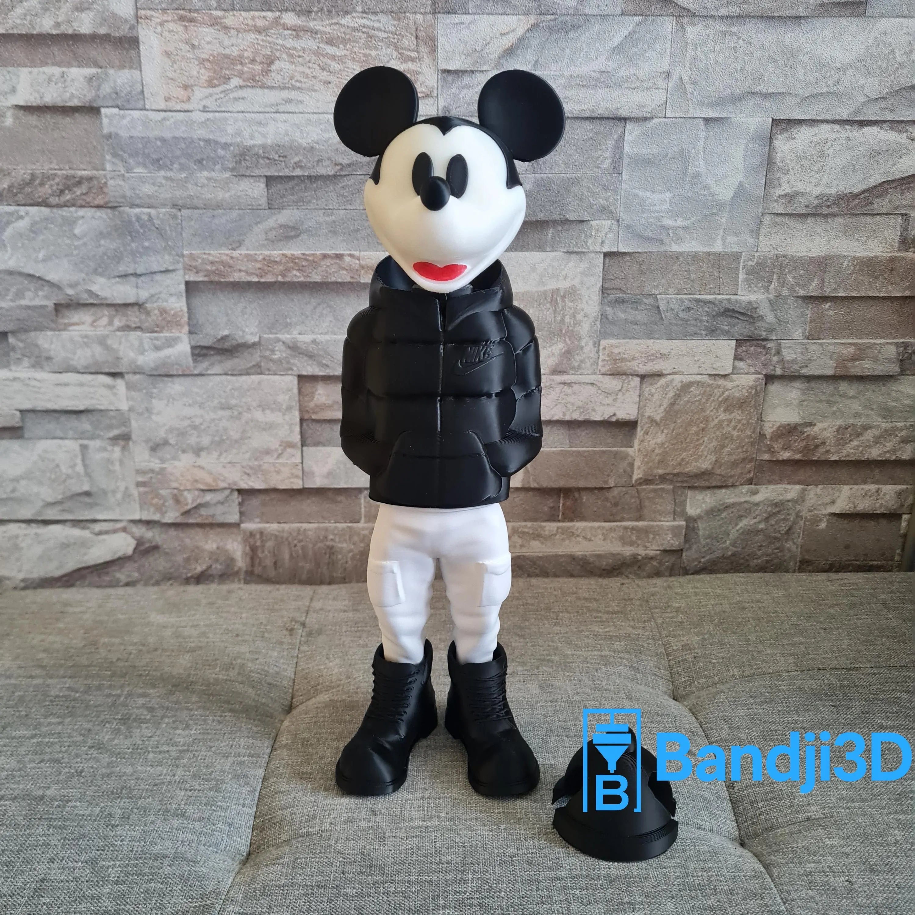 Figurine inspirée de l’univers Mickey Streetwear – Figurine imprimée en 3D, déco geek et pop culture urbaine