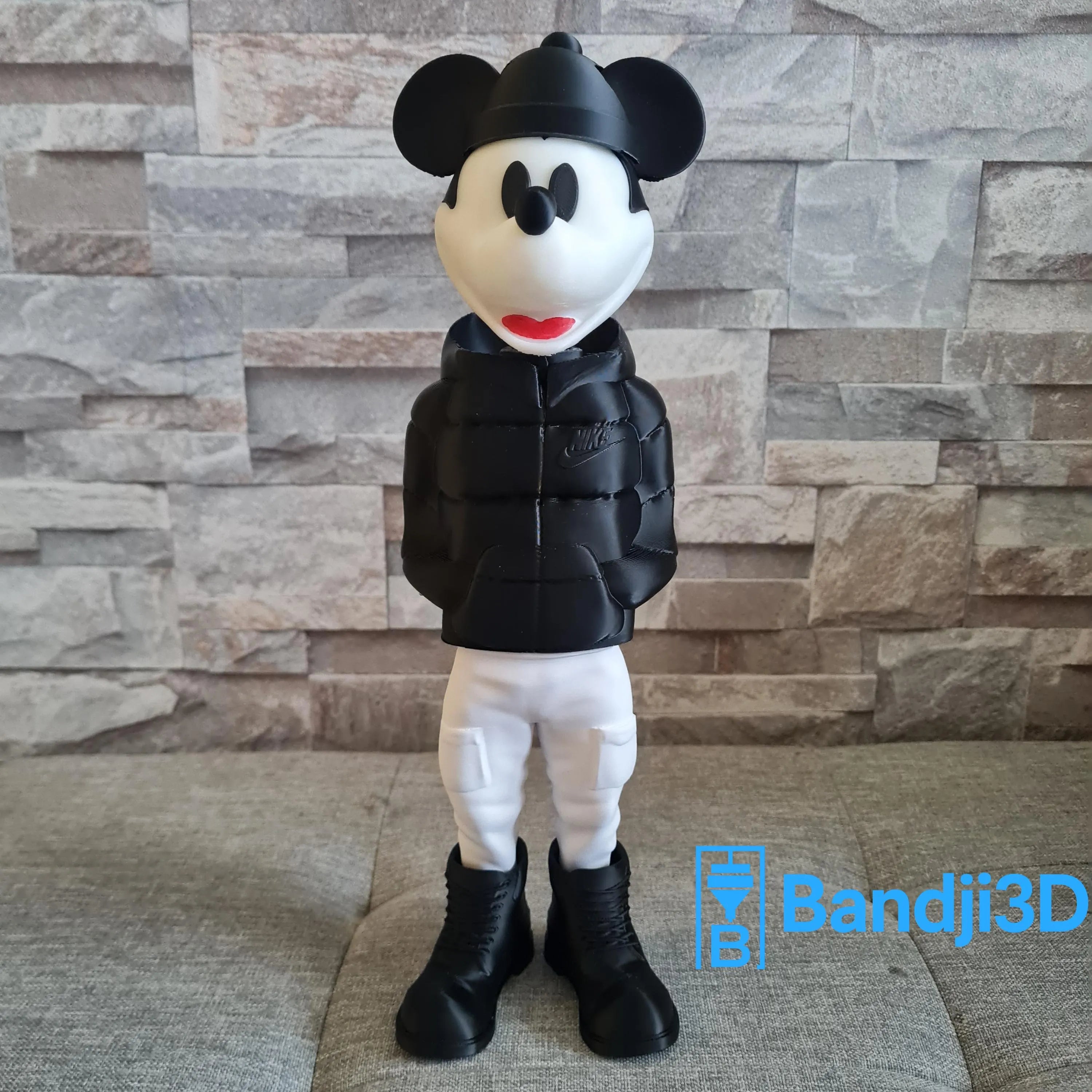 Figurine inspirée de l’univers Mickey Streetwear – Figurine imprimée en 3D, déco geek et pop culture urbaine
