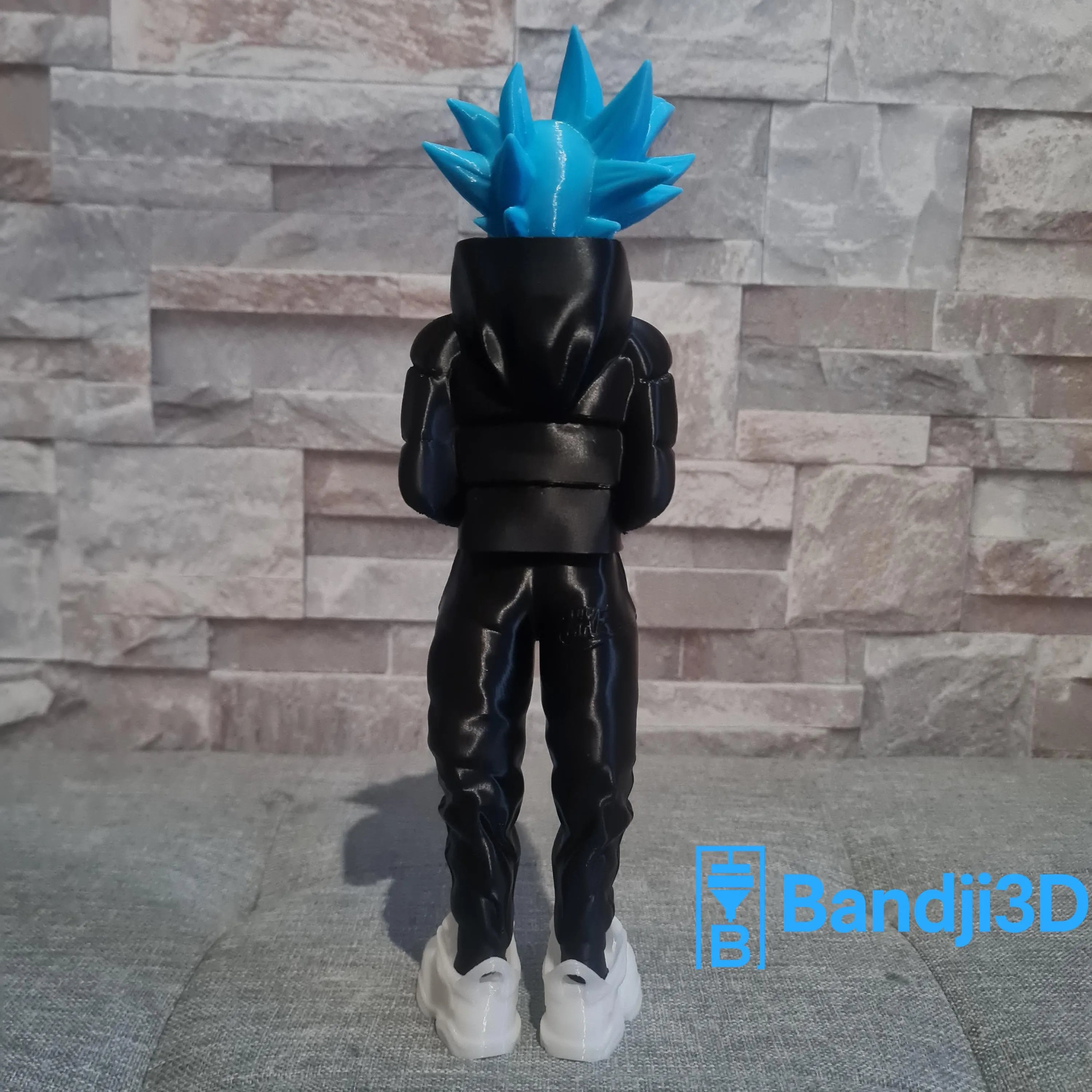 Figurine inspirée de l’univers son goku Saiyan Streetwear – Personnalisable (env. 25 cm) Impression 3D
