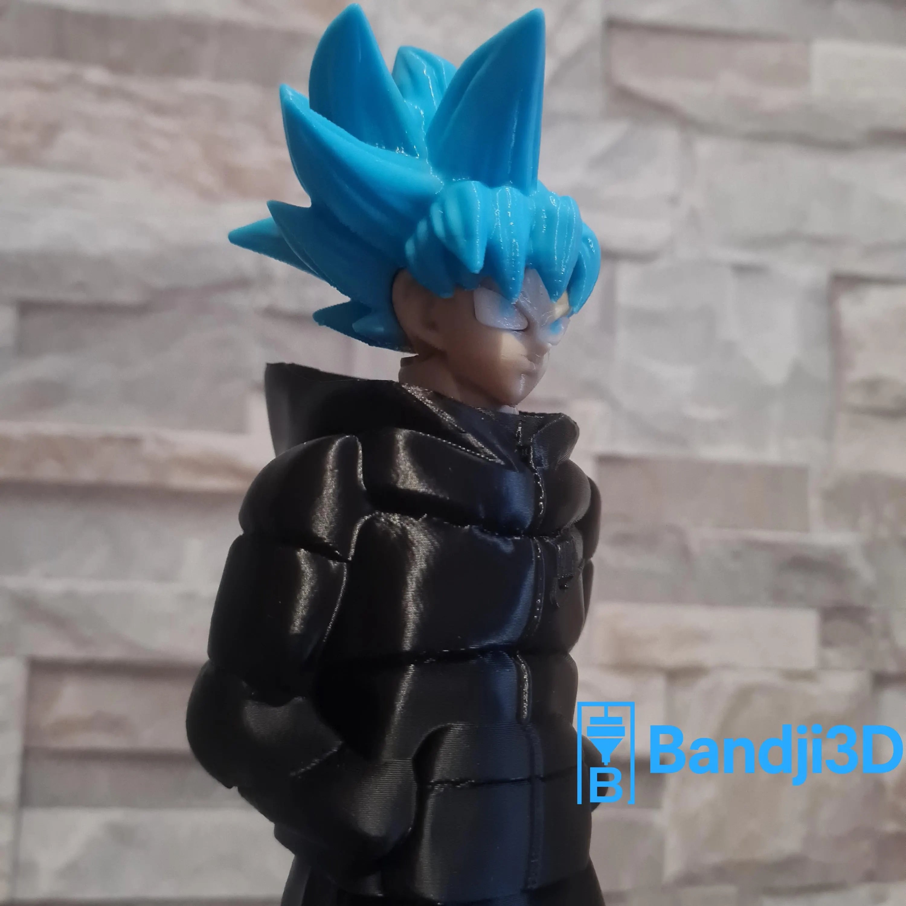 Figurine inspirée de l’univers son goku Saiyan Streetwear – Personnalisable (env. 25 cm) Impression 3D