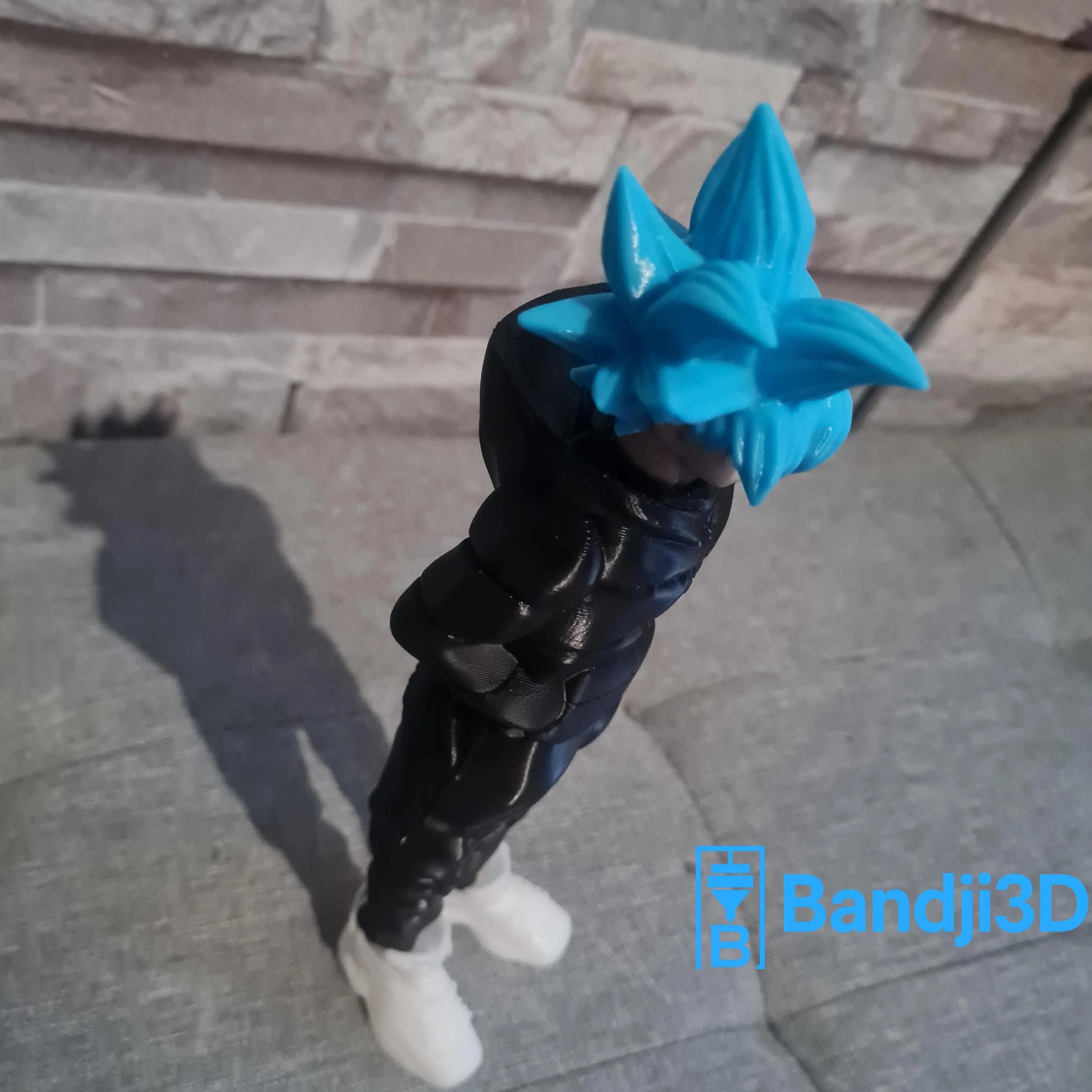 Figurine inspirée de l’univers son goku Saiyan Streetwear – Personnalisable (env. 25 cm) Impression 3D