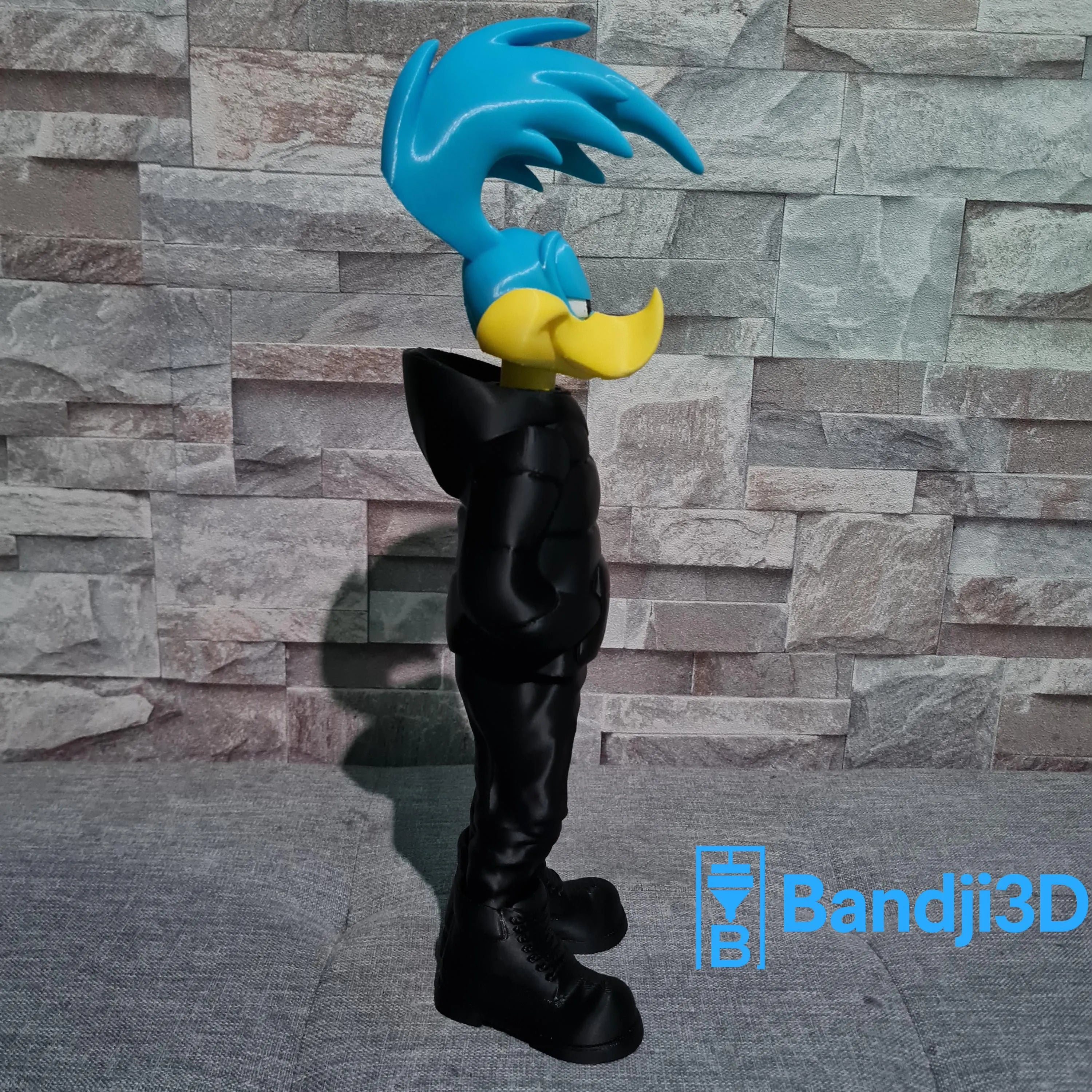 Figurine inspirée de l’univers Road Runner (Bip Bip) Streetwear – 34 cm – Couleur Personnalisable – Déco Pop Culture Impression 3D