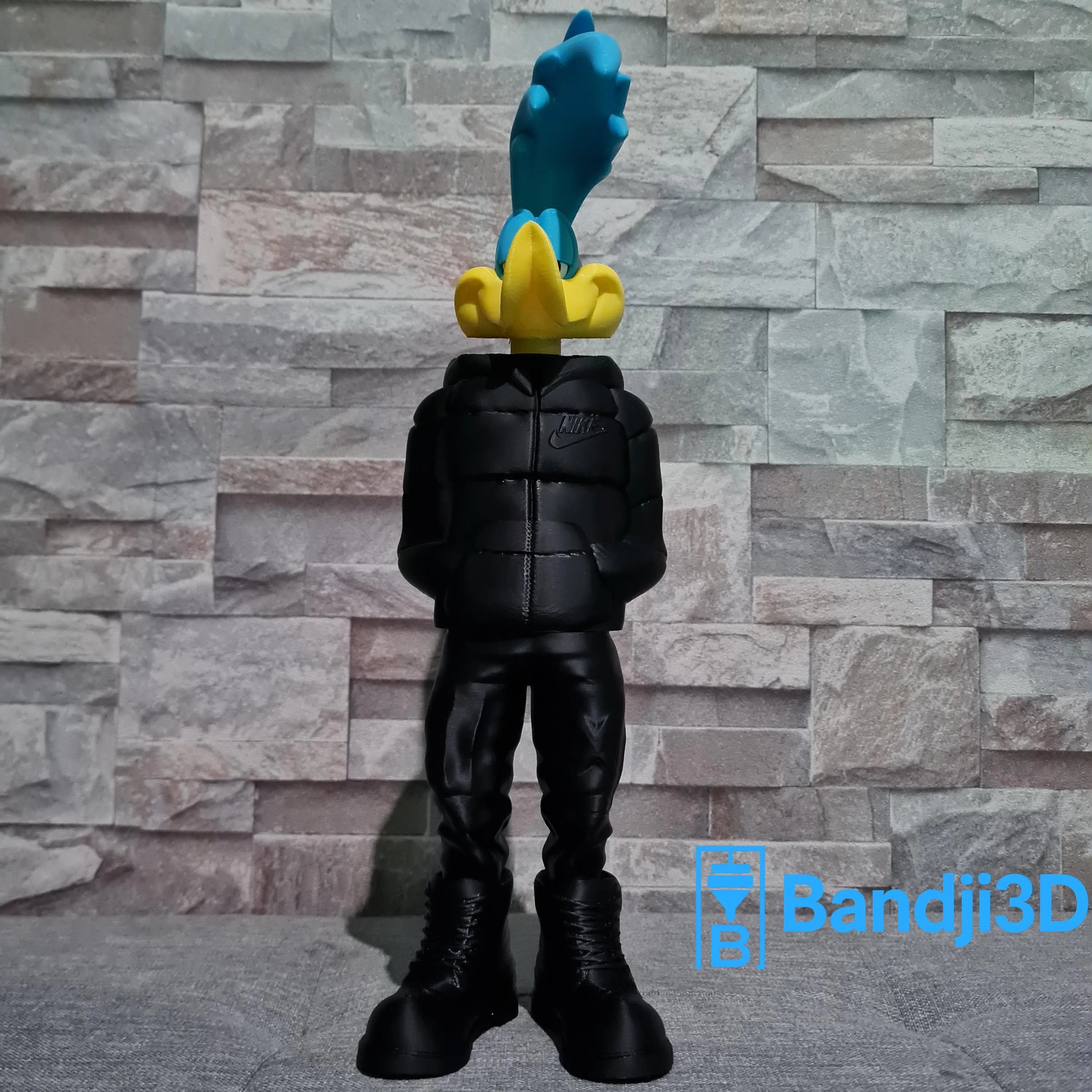 Figurine inspirée de l’univers Road Runner (Bip Bip) Streetwear – 34 cm – Couleur Personnalisable – Déco Pop Culture Impression 3D