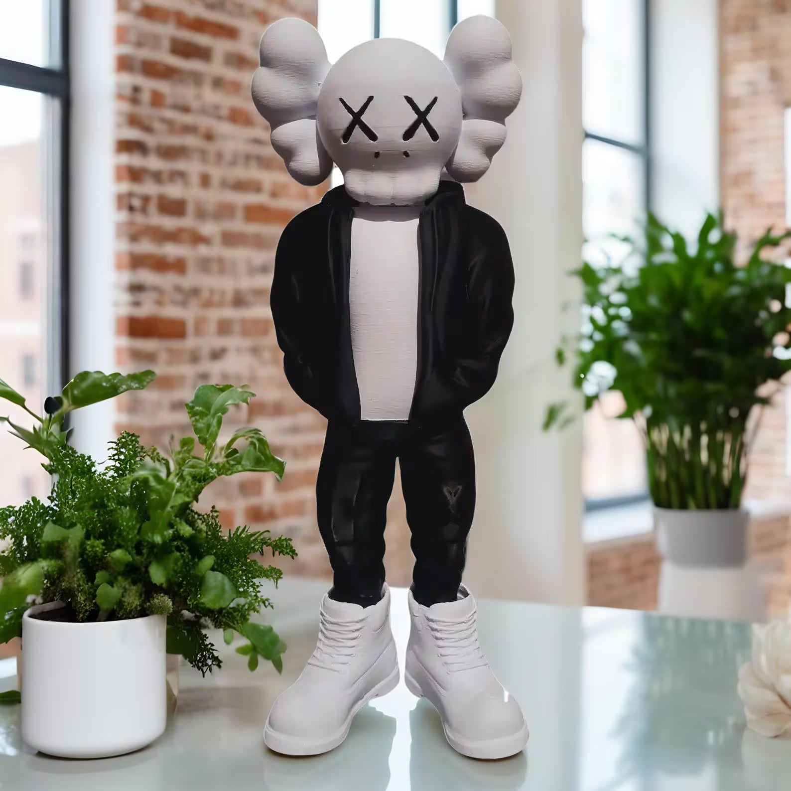 Sculpture inspirée de l’univers KAWS – Art déco moderne – Figurine collector – Décoration chic pour maison & bureau – Cadeau idéal