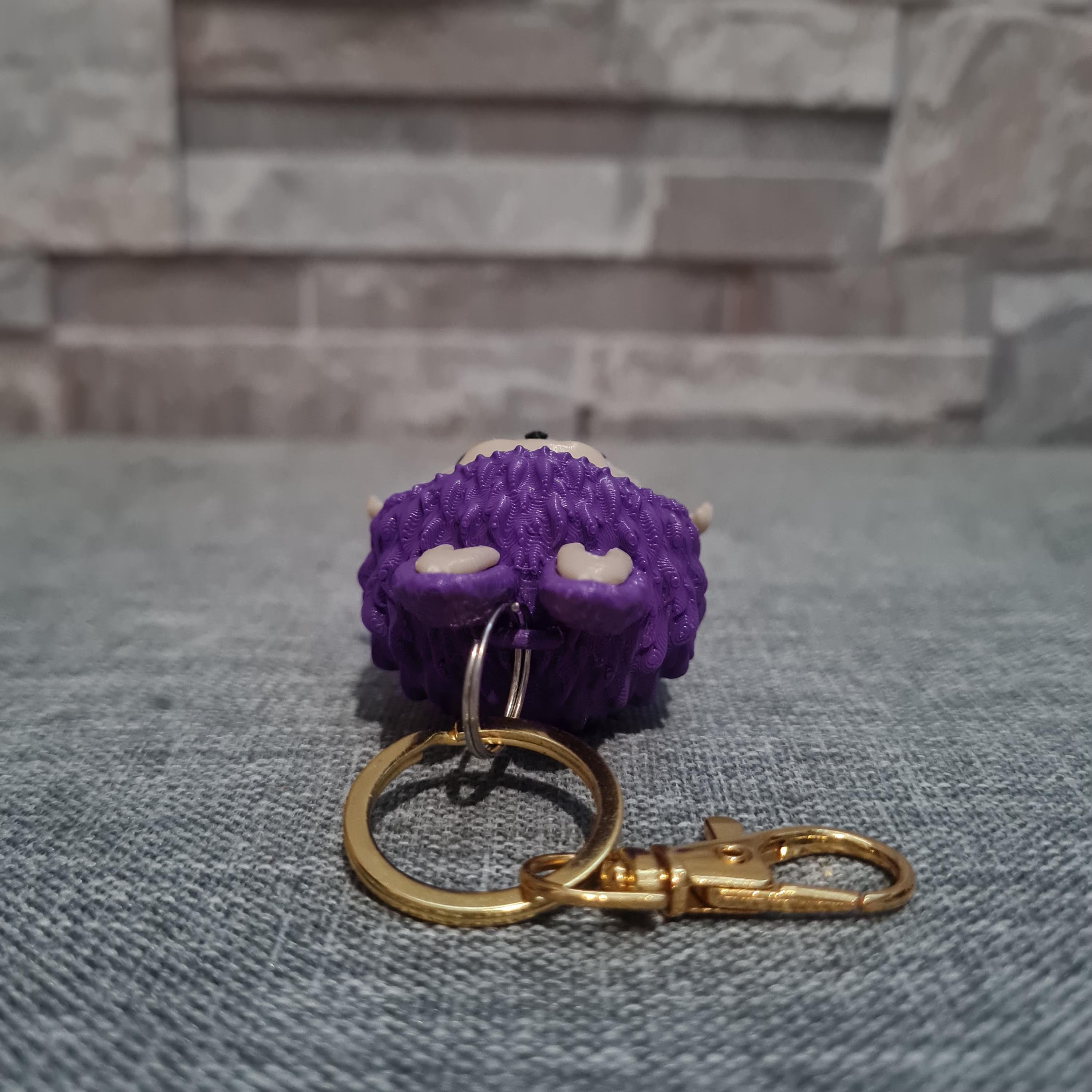 Porte-Clé Labubu Personnalisé – Impression 3D – Figurine Kawaii avec Mousqueton Doré – Cadeau Original