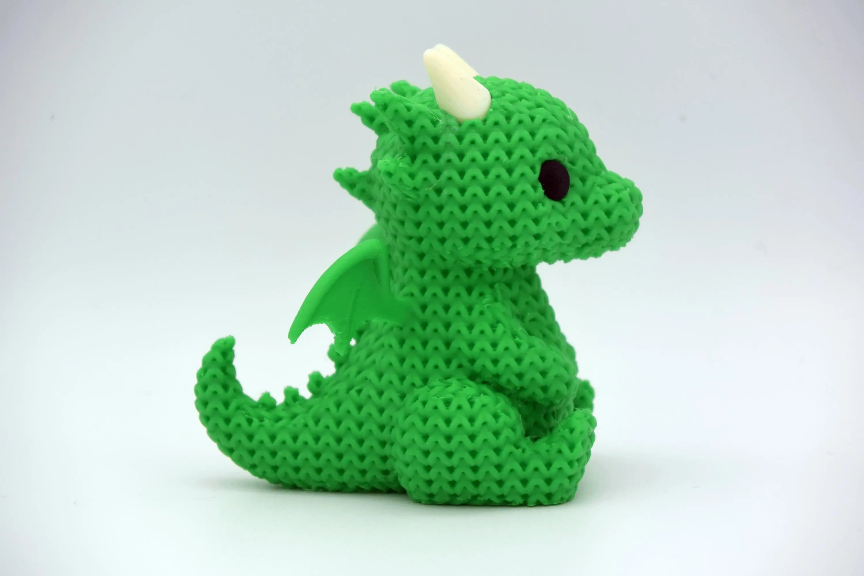 Figurine dragon tricot 3D • Sculpture fantastique artisanale • Cadeau original • 3 tailles et 14 couleurs