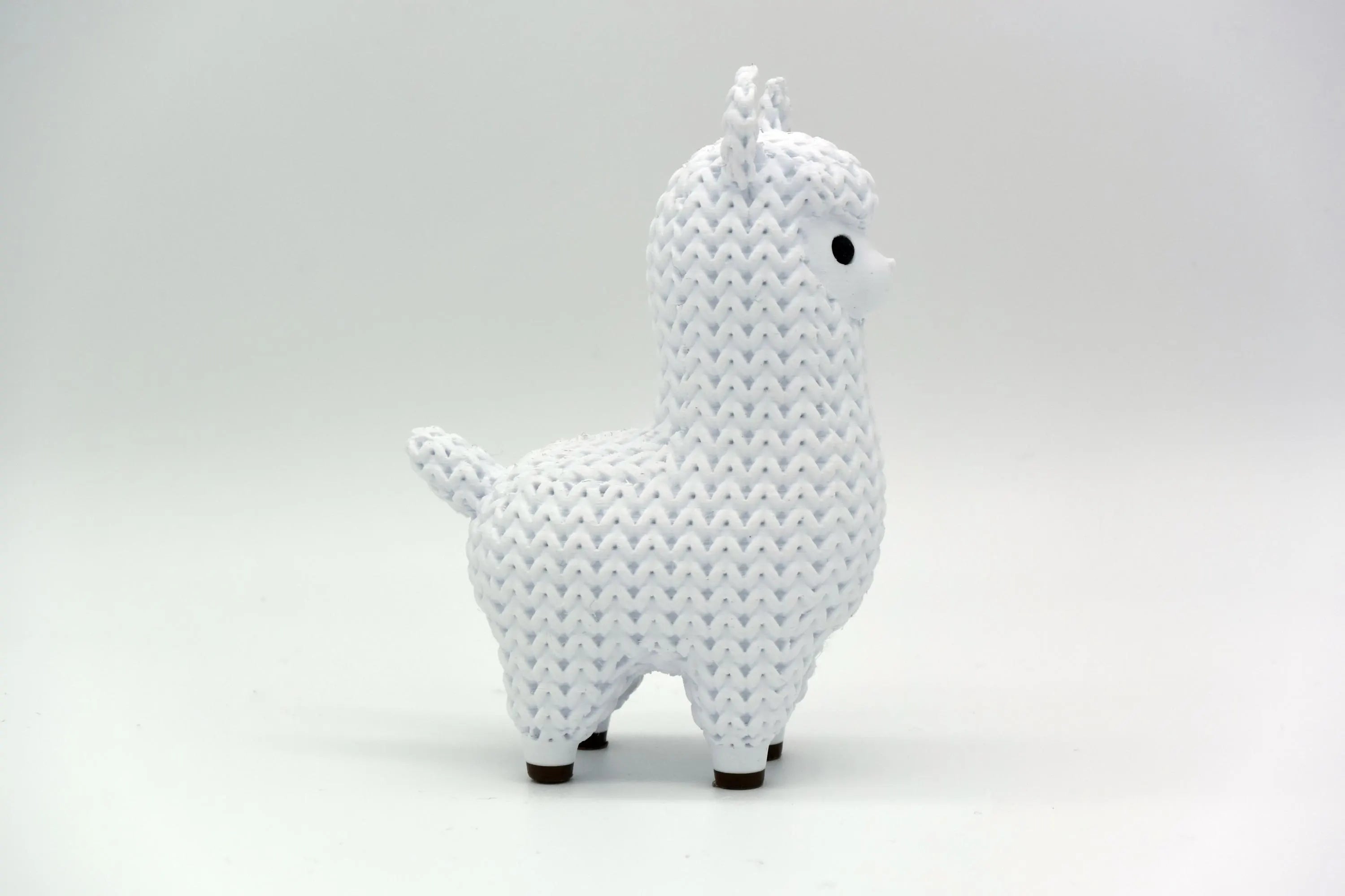 Figurine lama tricot 3D • Sculpture artisanale • Déco exotique • 3 tailles et 14 couleurs