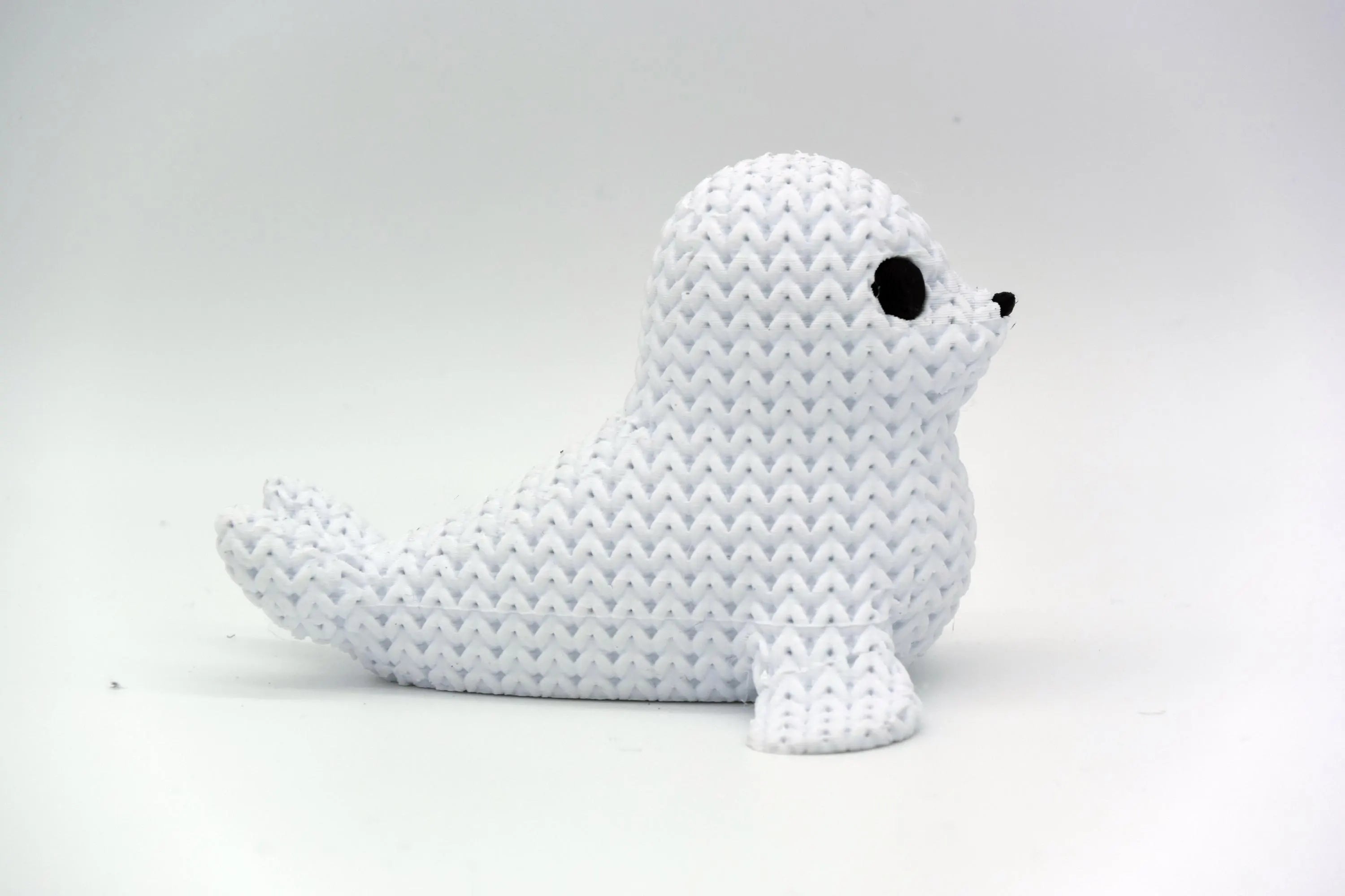 Figurine phoque tricot 3D • Sculpture artisanale • Déco marine • 3 tailles et 14 couleurs