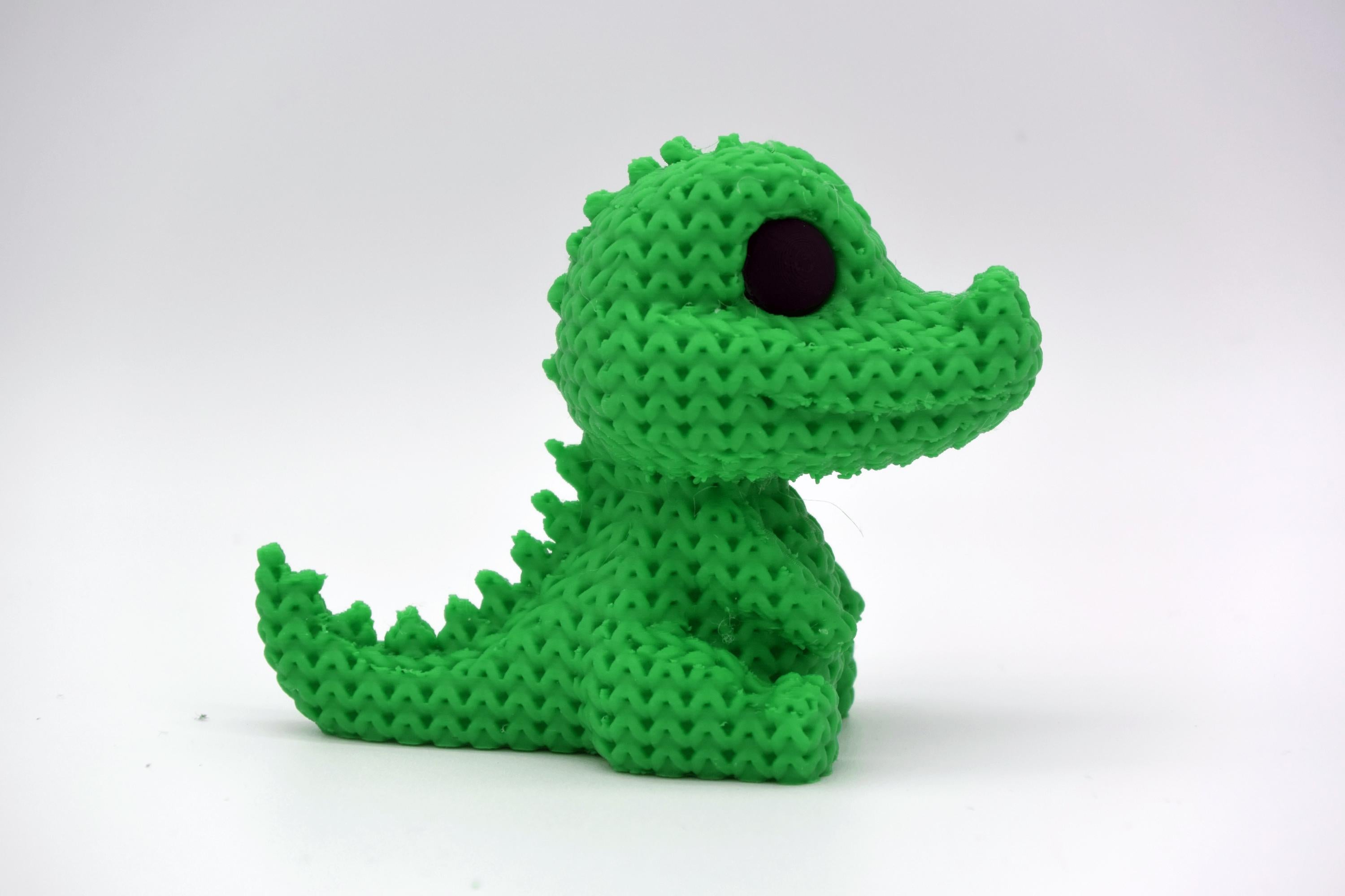 Figurine crocodile tricot 3D • Sculpture artisanale exotique • Déco originale • 3 tailles et 14 couleurs