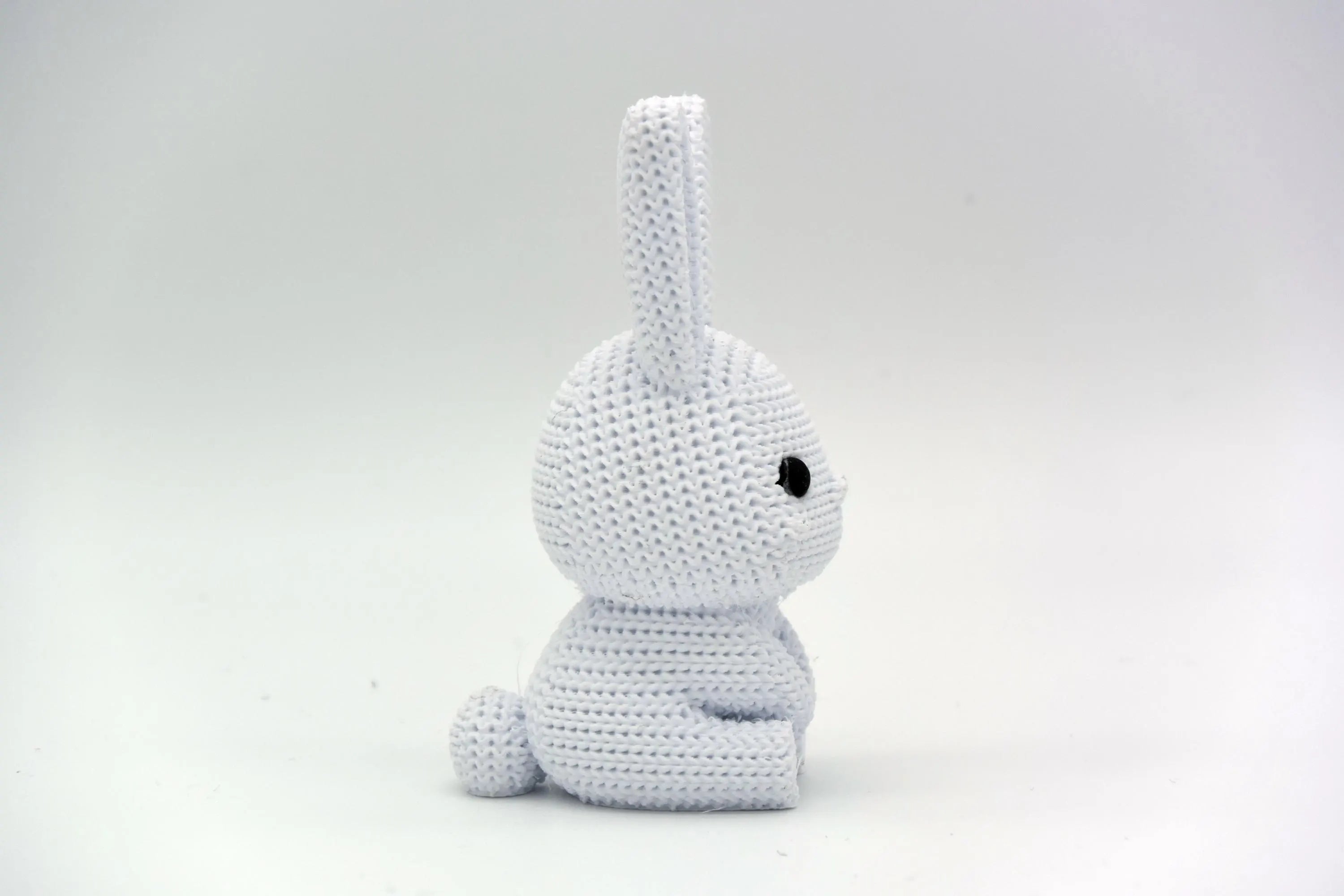 Figurine lapin tricot 3D • Sculpture artisanale • Déco mignonne • 3 tailles et 14 couleurs