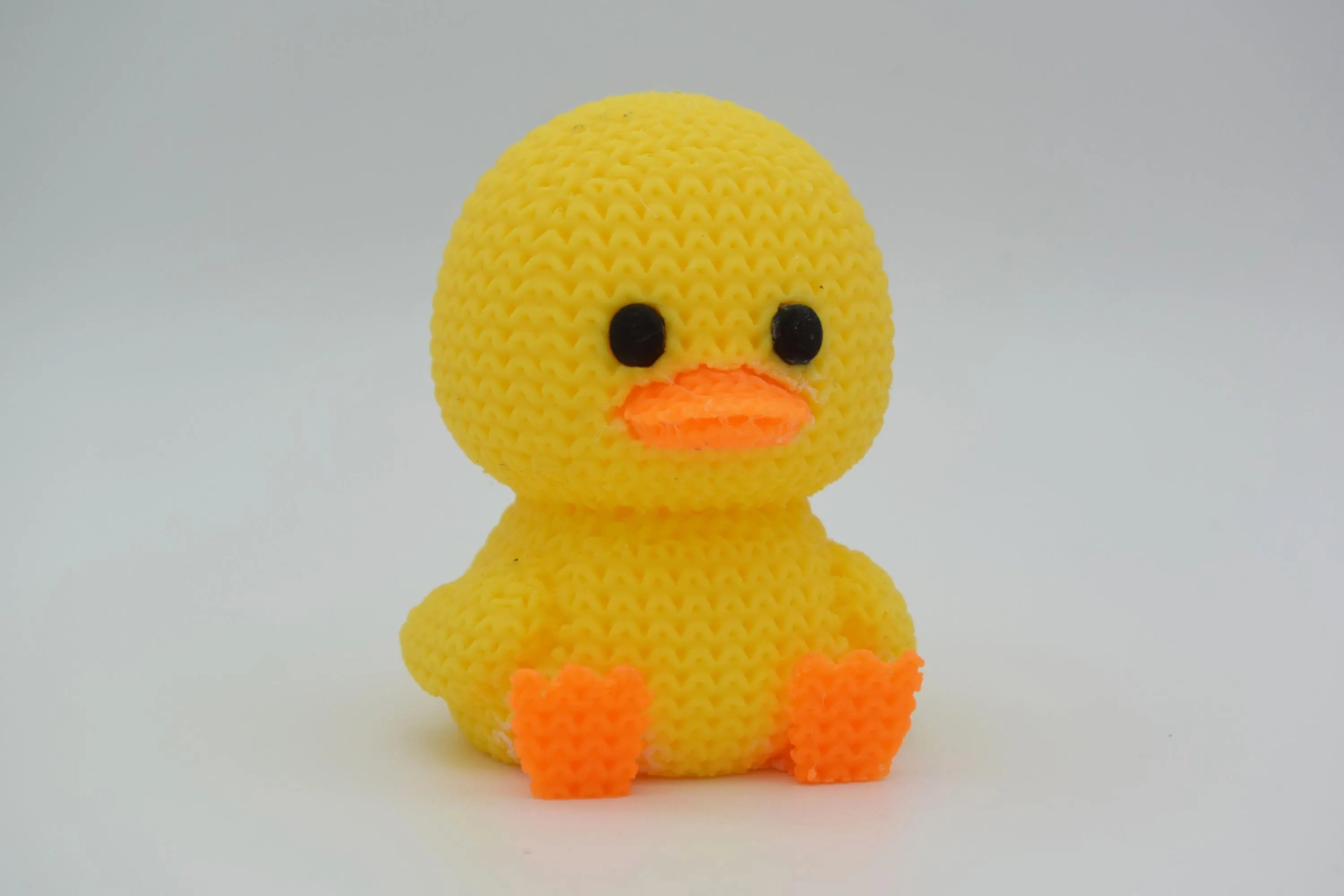 Figurine canard tricot 3D • Sculpture artisanale mignonne • Déco originale • 3 tailles et 14 couleurs