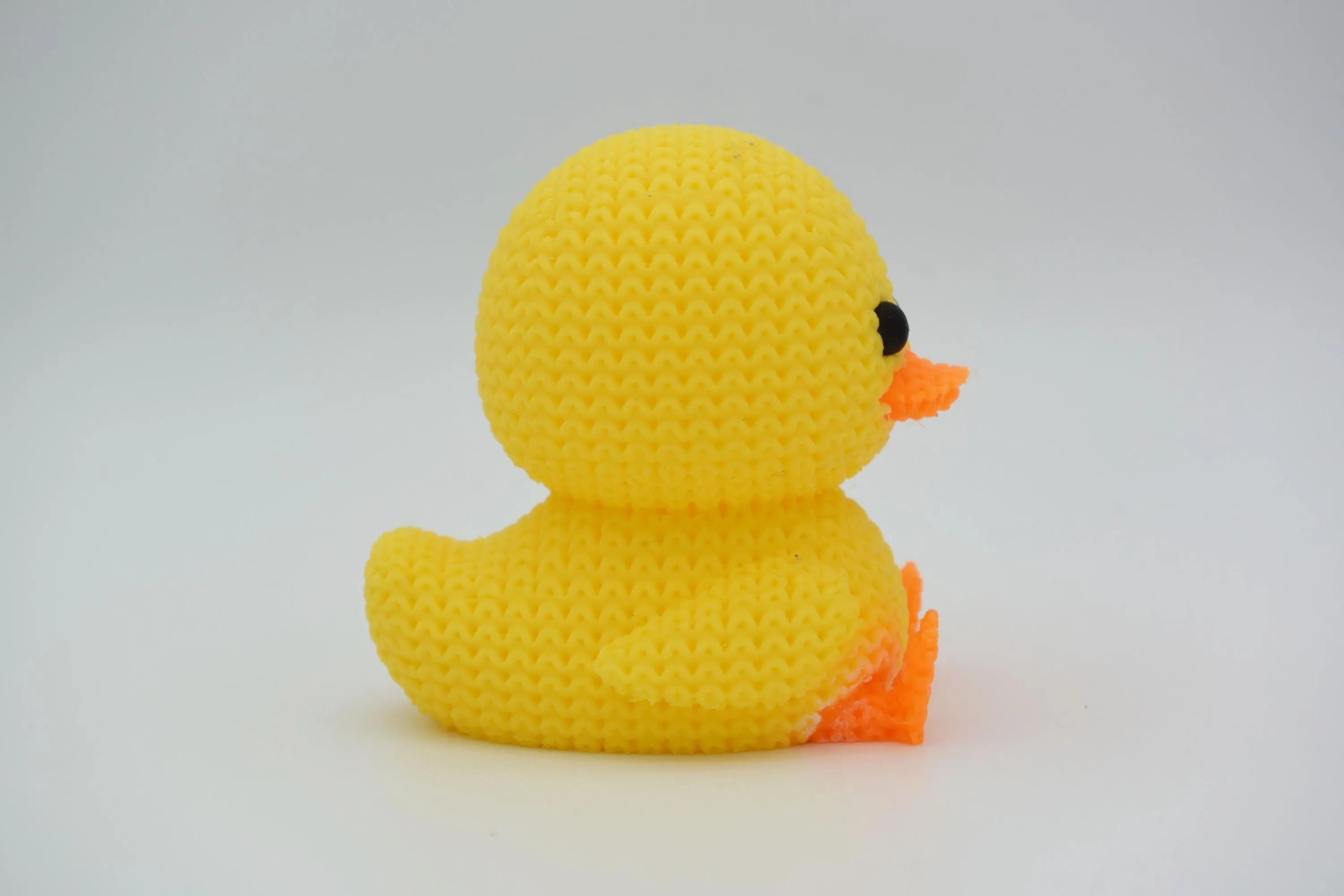 Figurine canard tricot 3D • Sculpture artisanale mignonne • Déco originale • 3 tailles et 14 couleurs