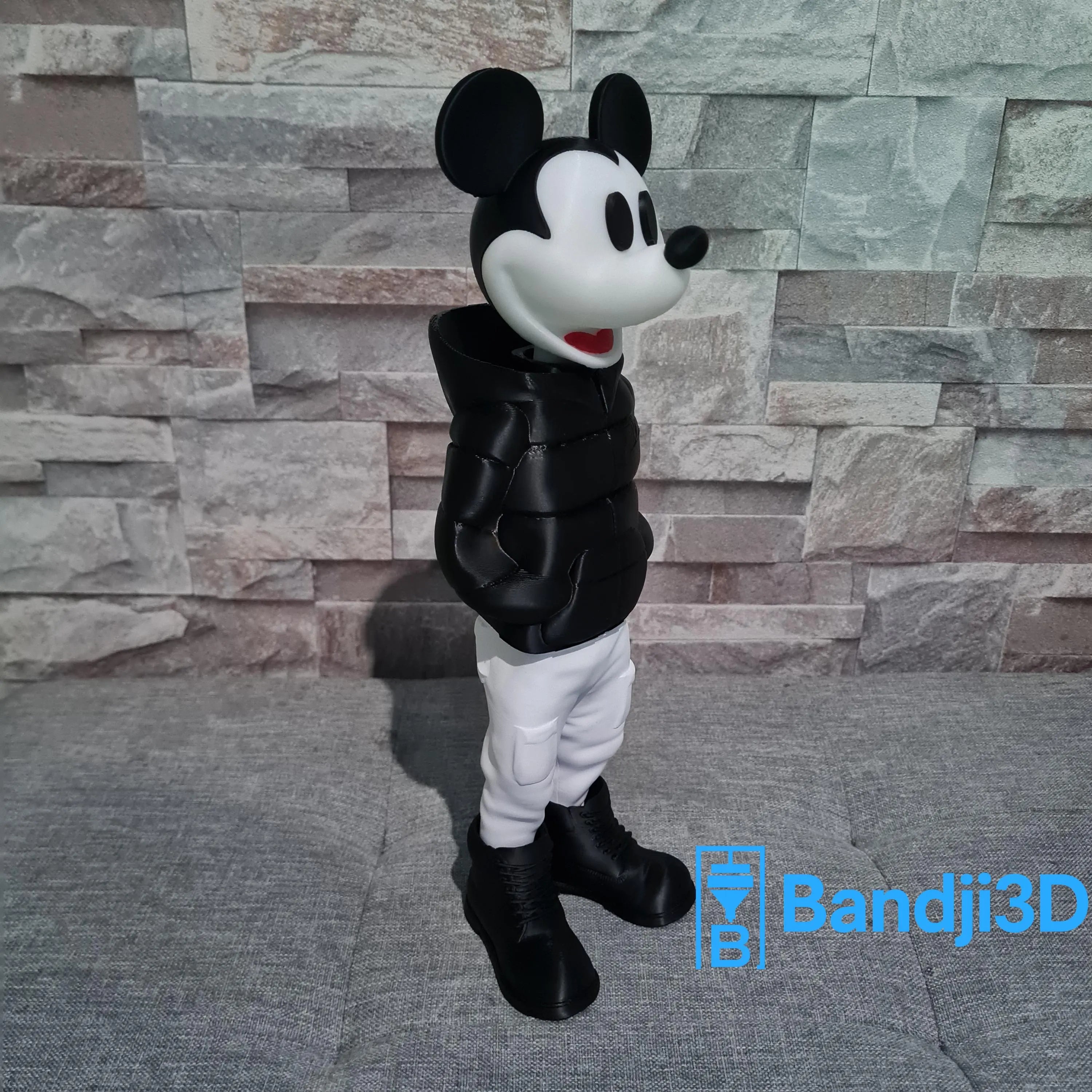 Figurine inspirée de l’univers Mickey Streetwear – Figurine imprimée en 3D, déco geek et pop culture urbaine