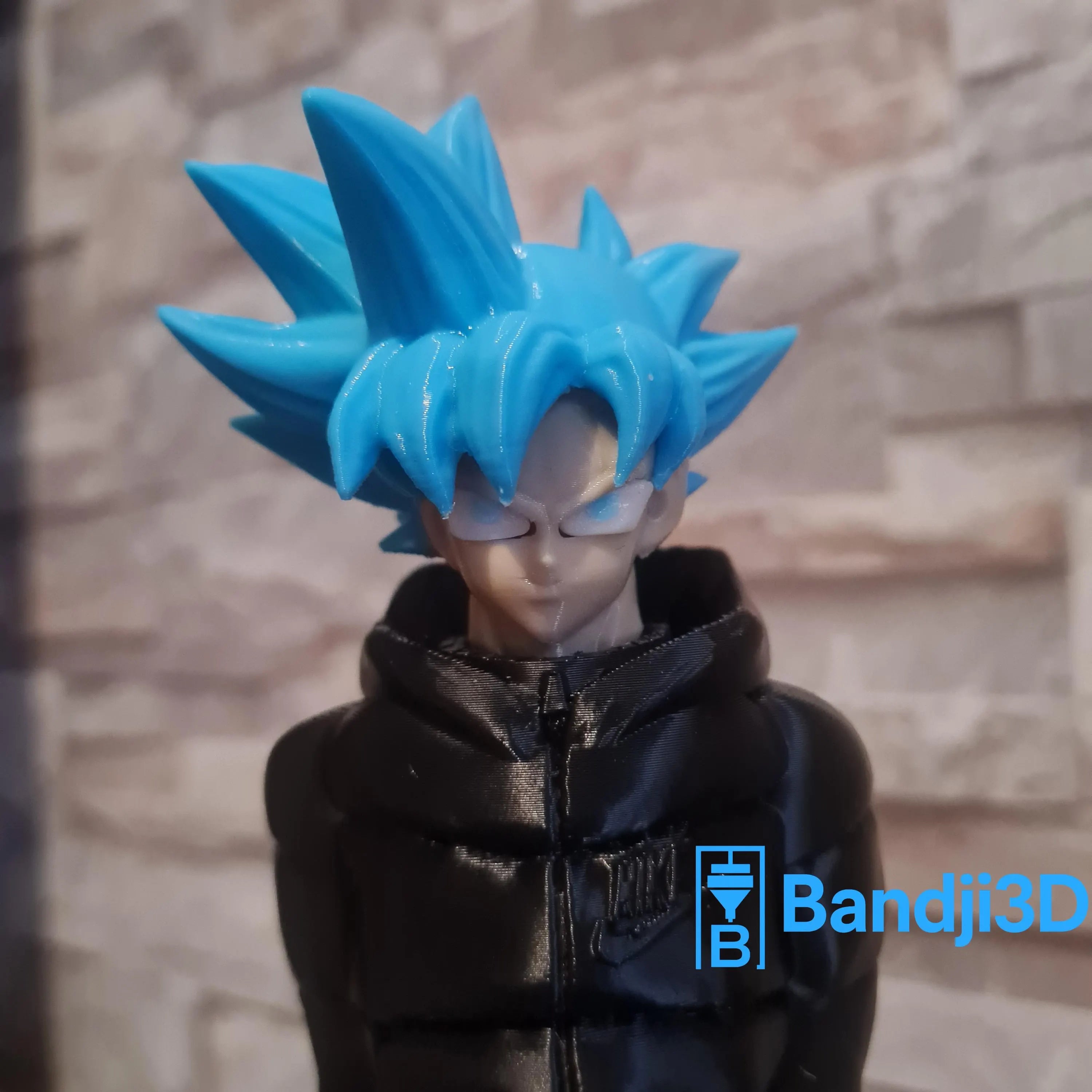 Figurine inspirée de l’univers son goku Saiyan Streetwear – Personnalisable (env. 25 cm) Impression 3D